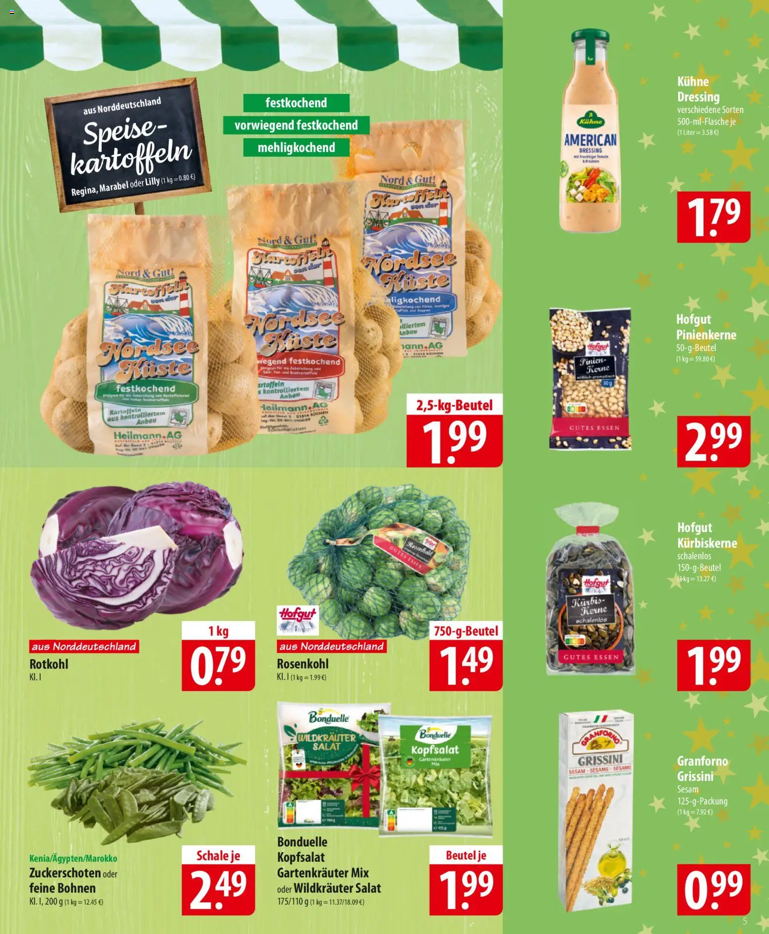 Famila Prospekt 	 – gültig ab 22.12.2025 | Seite: 5 | Produkte: Rotkohl, Dressing, Kürbis, Salat