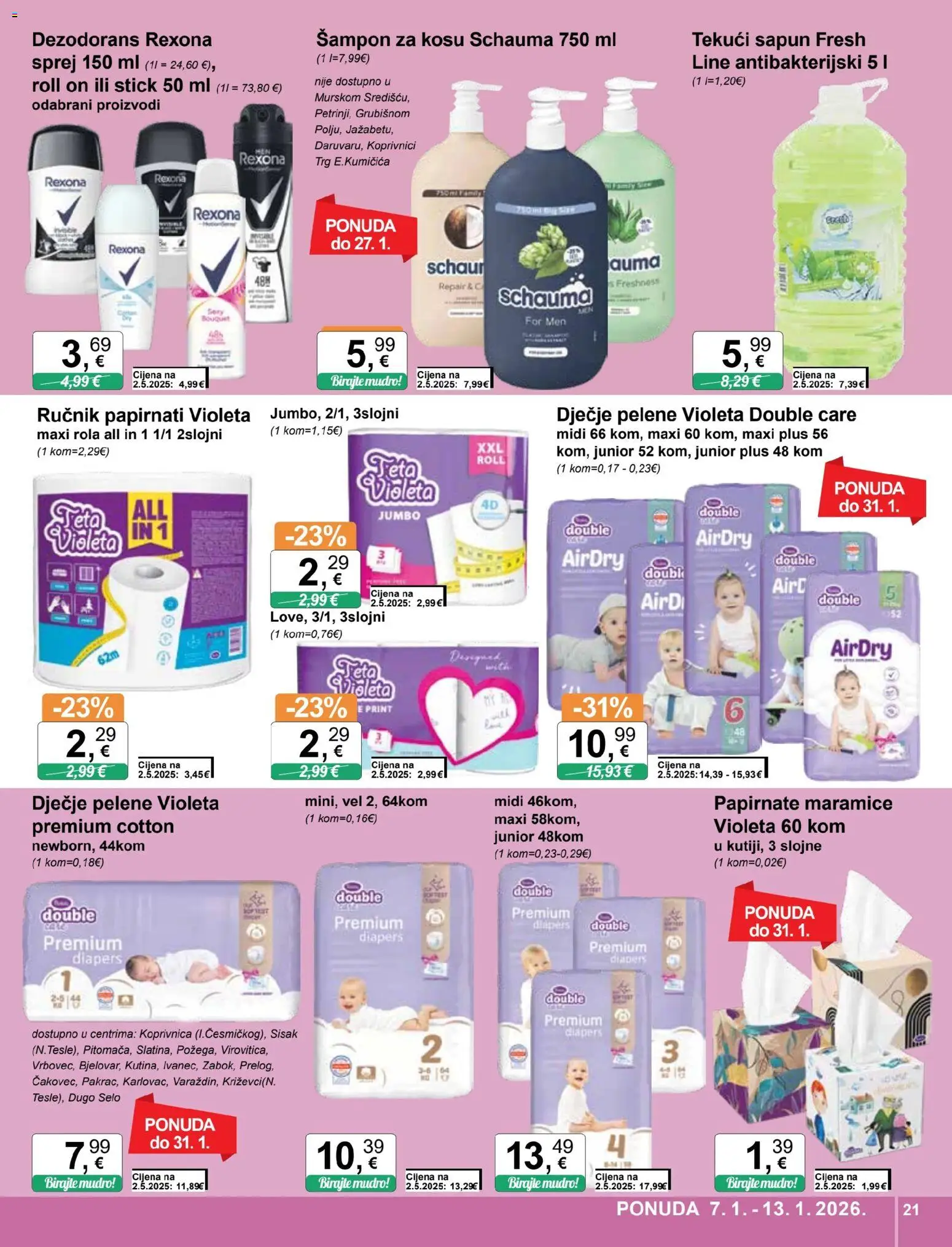 KTC katalog | vrijedi od 07.01.2026 | Stranica: 21 | Proizvodi: Pelene, Feta, Sapun, Ručnik