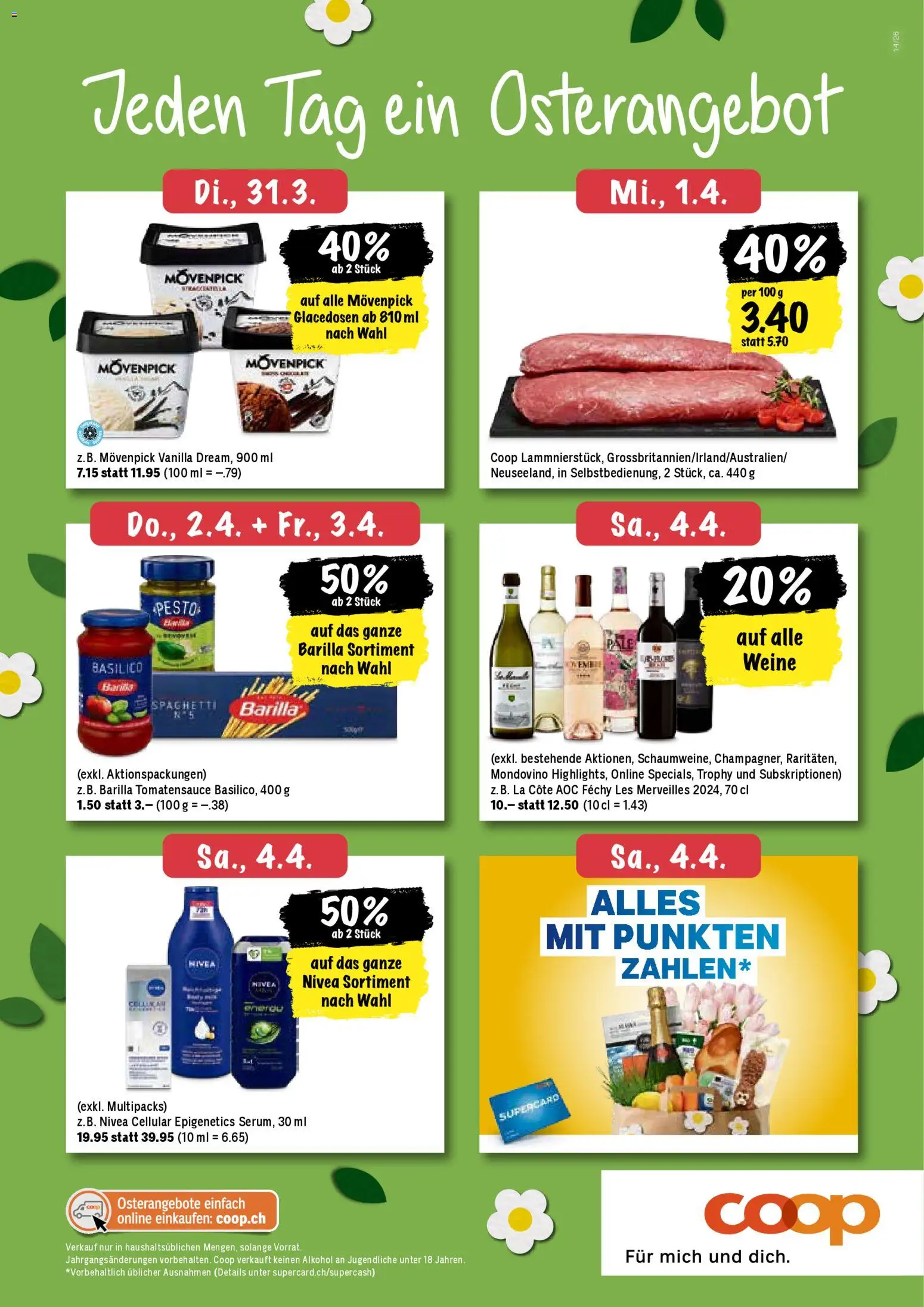 Coop aktionen – gültig ab 31.03.2026 | Seite: 20 | Produkte: Serum, Barilla