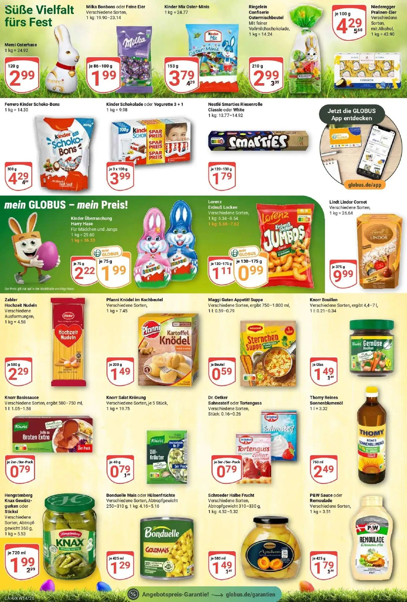 Globus prospekt Lahnstein	 – gültig ab 30.03.2026 | Seite: 17 | Produkte: Kinder schokolade, Sonnenblumenol, Smarties, Dill