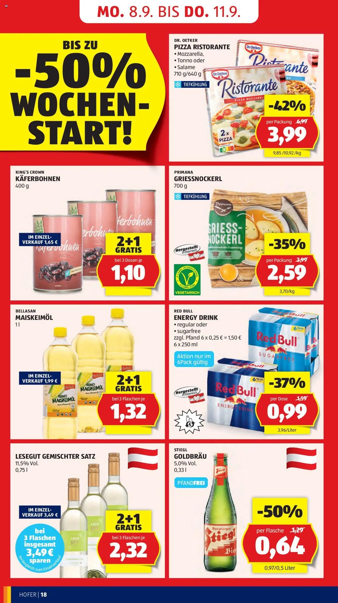 Hofer Reisen Flugblatt gültig ab 05.09.2025 | Seite: 20 | Produkte: Matériel de rangement Fitness, Pizza