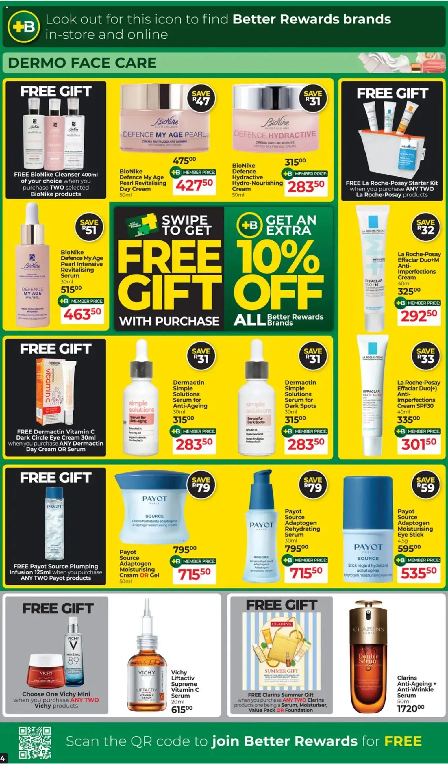 New Dis-Chem catalogue – valid from 18.11.2025 | Page: 4 | Products: Serum, Foundation, Eye cream, Day cream