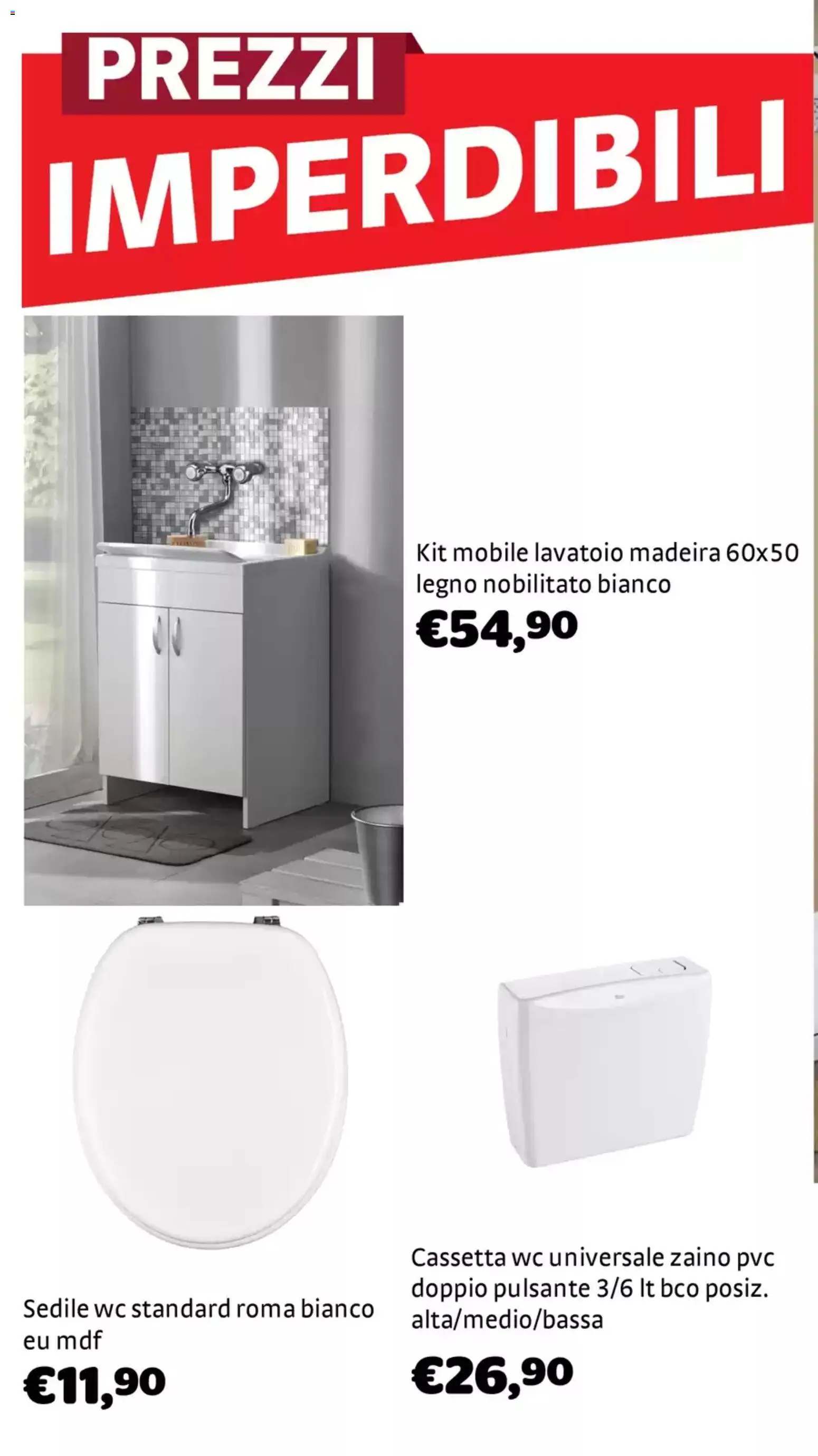 Volantino Brico Center del 04.02.2026 | Pagina: 18 | Prodotti: Mobile, Zaino, WC