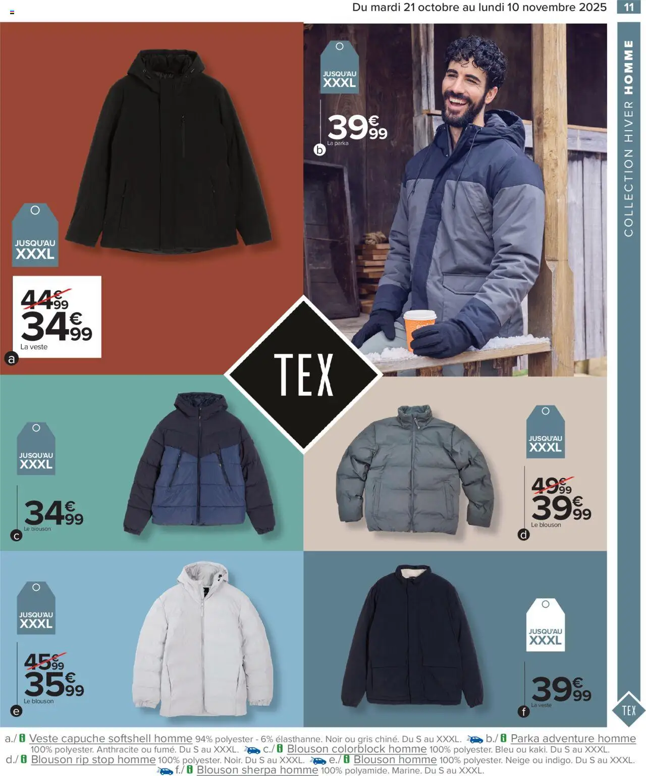 {H1} | Page: 11 | Produits: Veste, Blouson