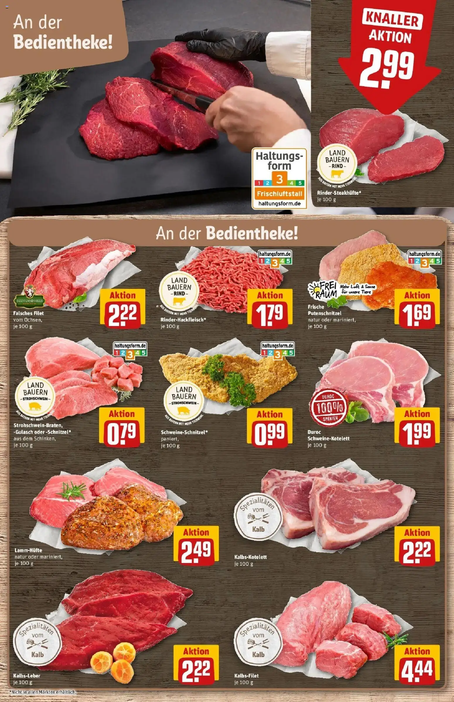 Rewe Prospekt Pegnitz	 – gültig ab 30.03.2026 | Seite: 13 | Produkte: Kalbsleber, Gulasch, Putenschnitzel, Steak