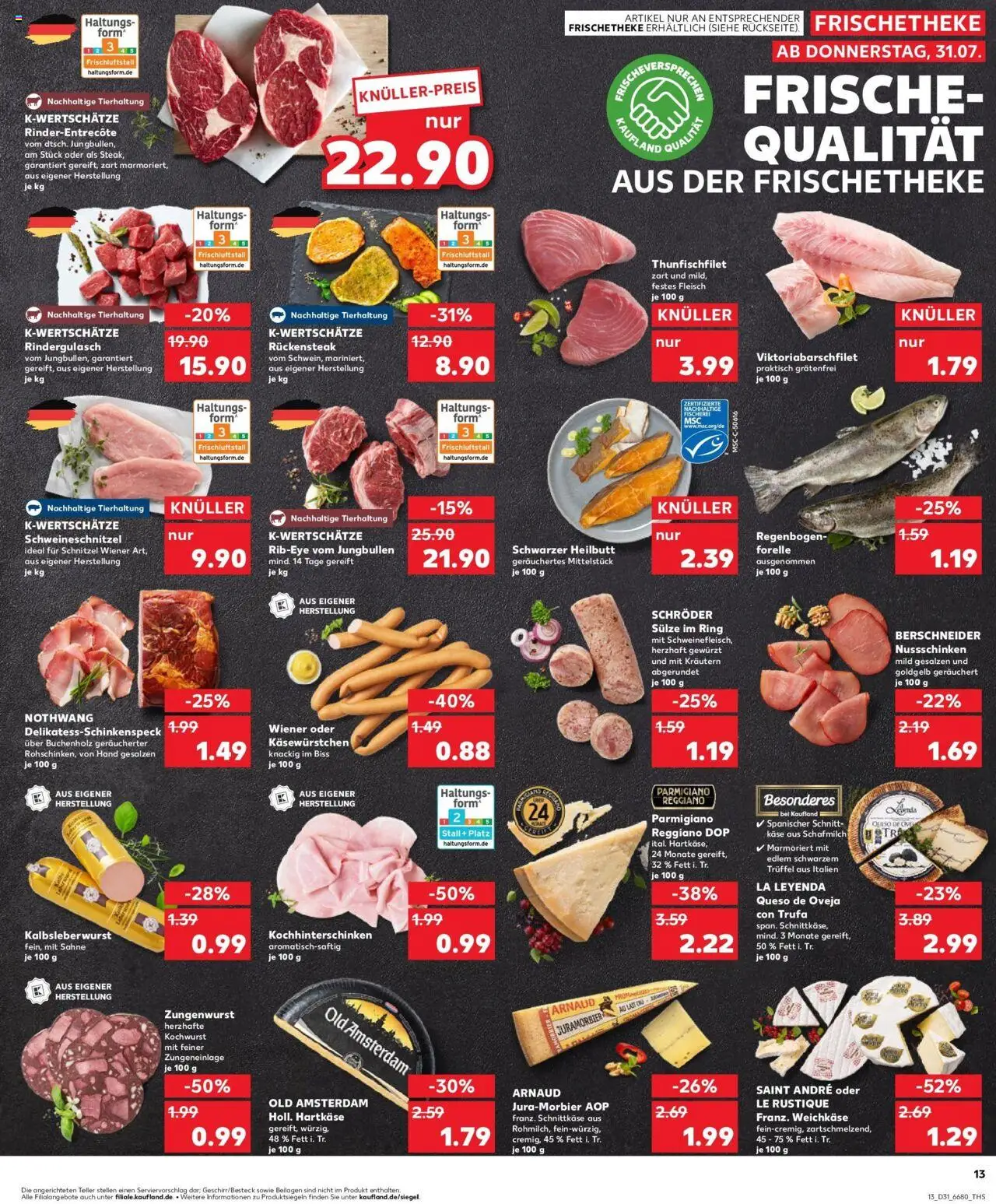 Kaufland prospekt Hamburg	 - gültig ab dem 03.08.2025 | Seite: 24 | Produkte: Käse, Schnitzel, Sahne, Fleisch