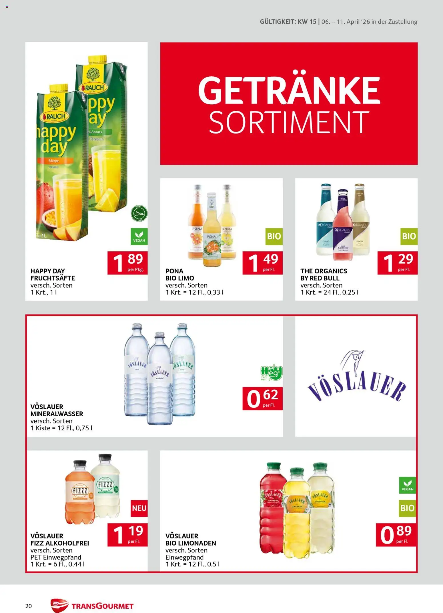 Transgourmet Zustellaktion gültig ab 06.04.2026 | Seite: 20 | Produkte: Mango, Ananas