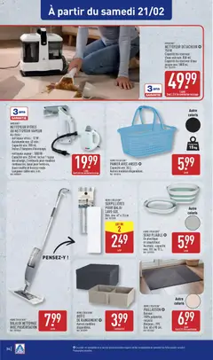 Aldi - Prévisualisation de Aldi catalogue semaine 8 valide à partir de 17.02.2026 | Page: 36 | Produits: Nettoyeur vapeur, Réservoir d'eau, Tuyau, Balai