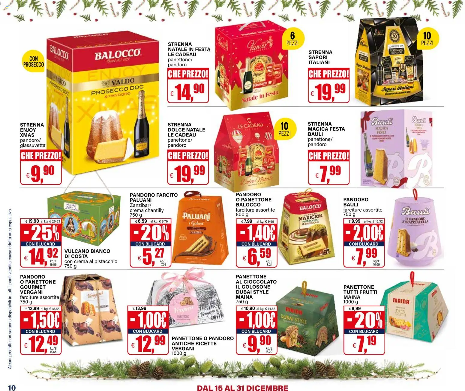 Volantino Il Gigante del 15.12.2025 | Pagina: 10 | Prodotti: Crema, Cioccolato, Pandoro, Panettone