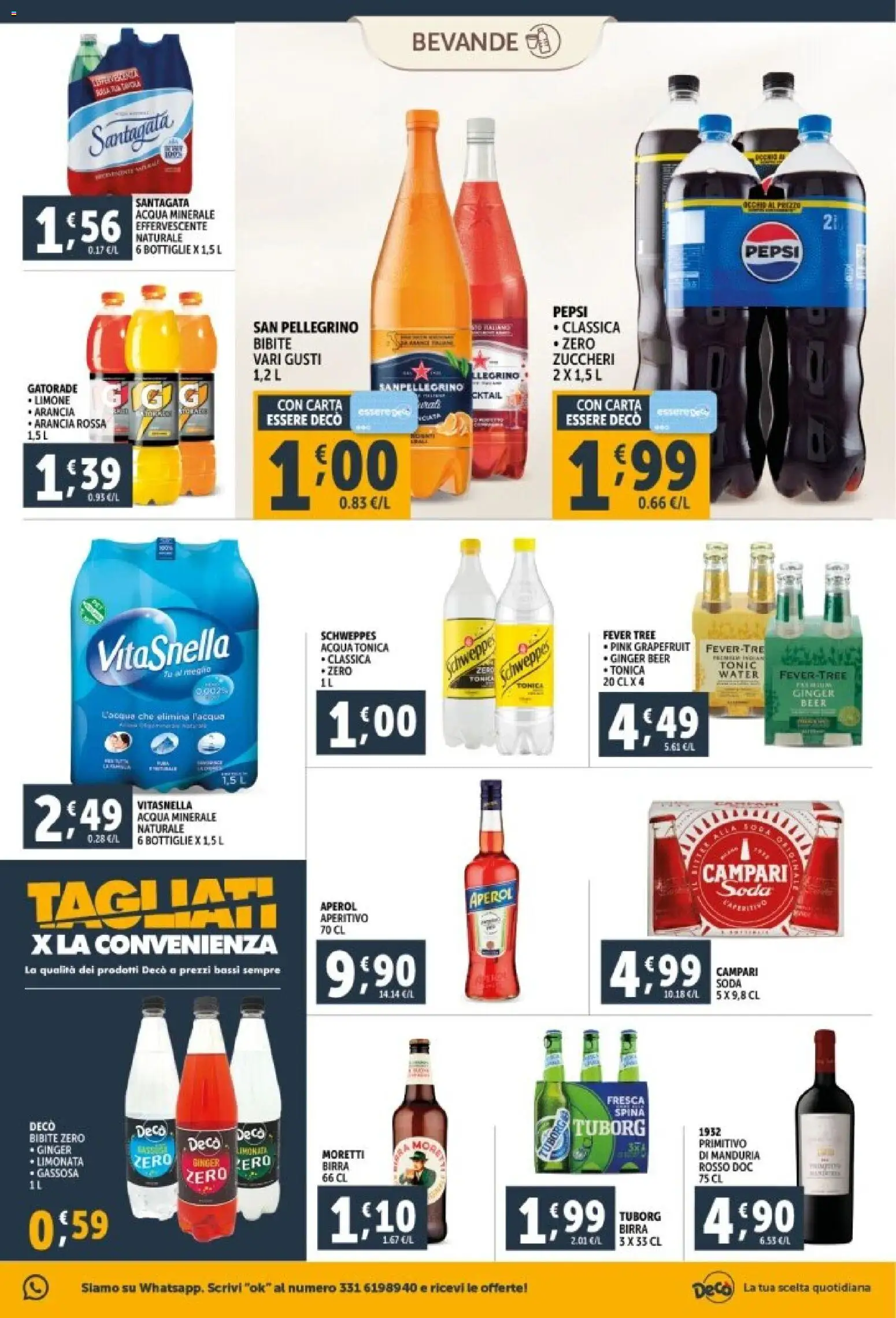 Volantino Decò del 29.12.2025 | Pagina: 19 | Prodotti: Birra, Acqua tonica, Limonata, Aperitivo