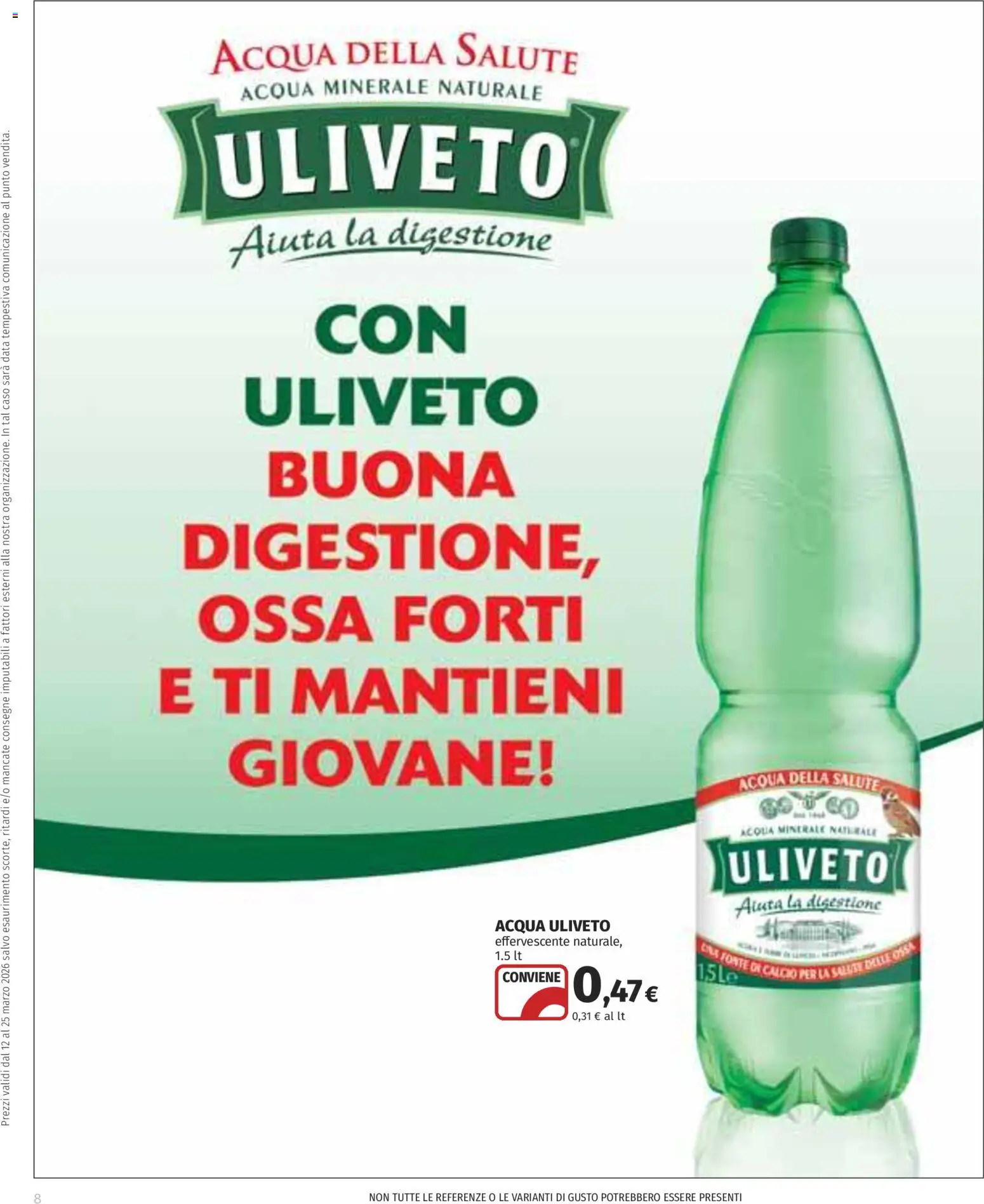 Volantino COOP del 12.03.2026 | Pagina: 8 | Prodotti: Acqua, Data, Acqua minerale