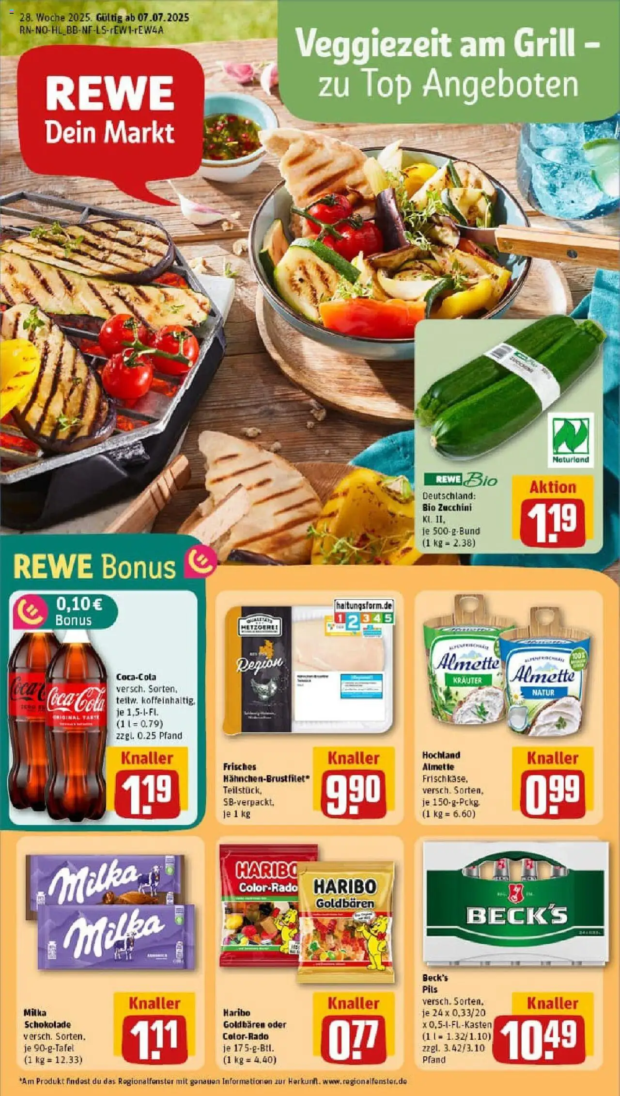 Rewe prospekt Geesthacht	 - gültig ab dem 06.07.2025 | Seite: 1 | Produkte: Top, Haribo, Pils, Milka