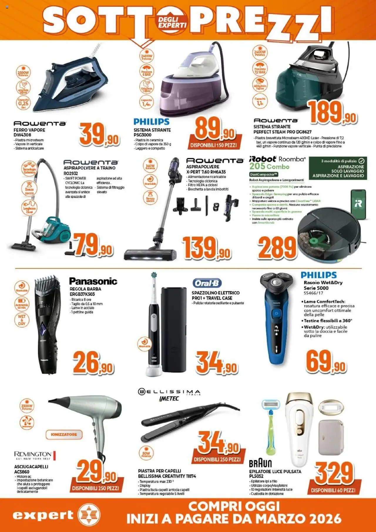 Volantino Expert del 02.10.2025 | Pagina: 11 | Prodotti: Robot aspirapolvere, Anticalcare, Epilatore, Robot