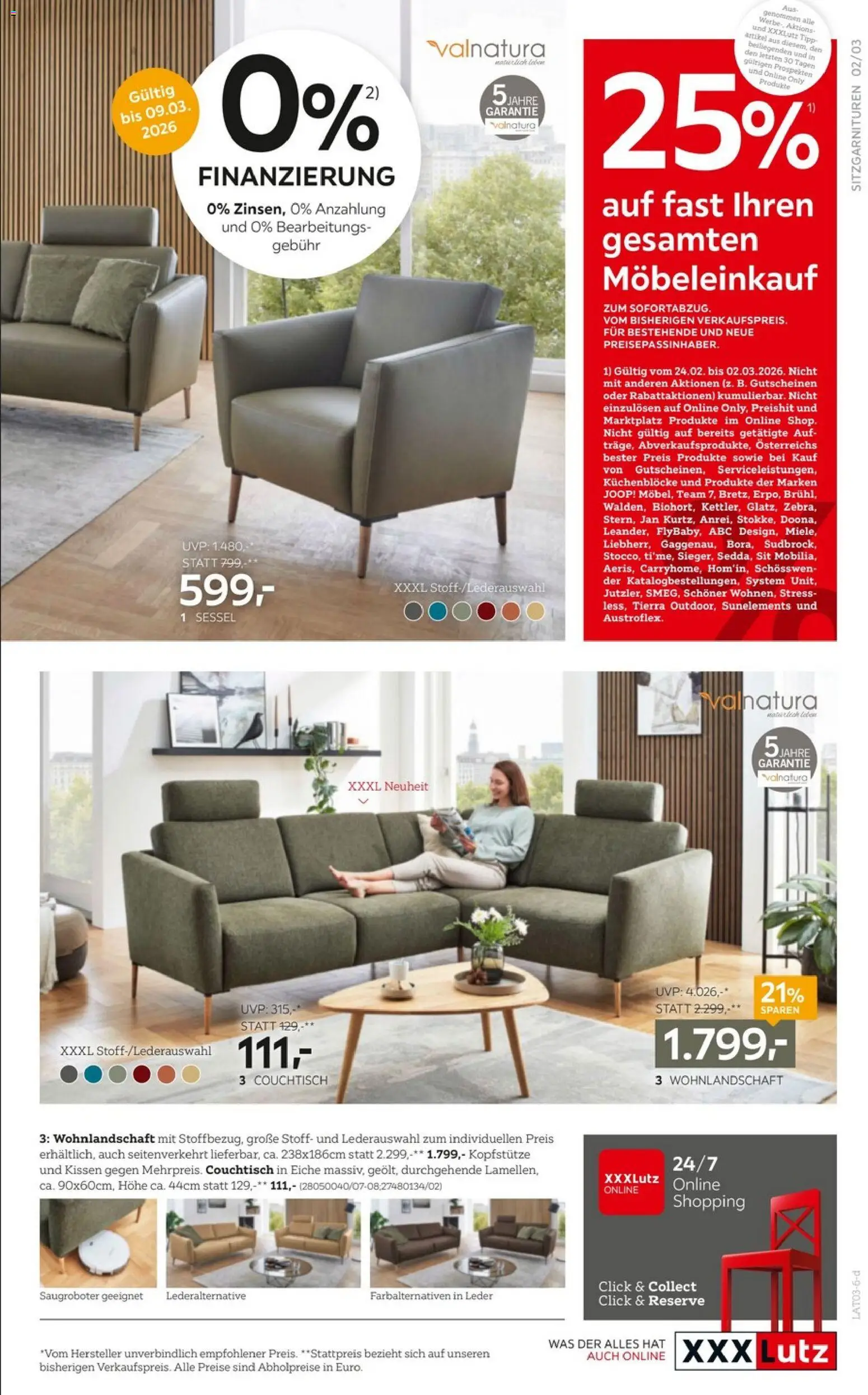 XXXLutz Prospekt aktuell gültig ab 24.02.2026 | Seite: 3 | Produkte: Kissen, Sessel, Couchtisch