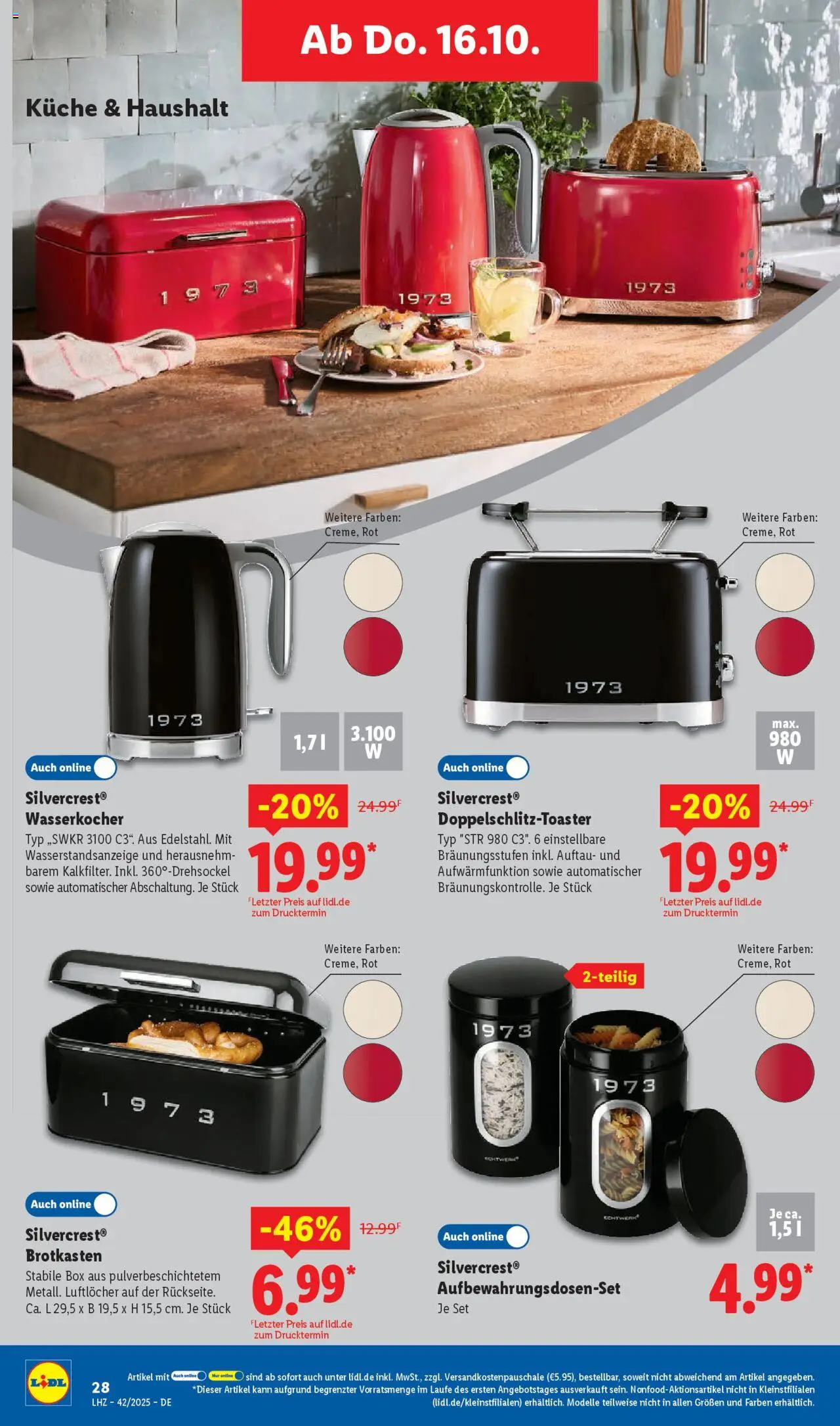 Lidl Prospekt Zossen – gültig ab 13.10.2025 | Seite: 46 | Produkte: Wasserkocher, Box, Küche