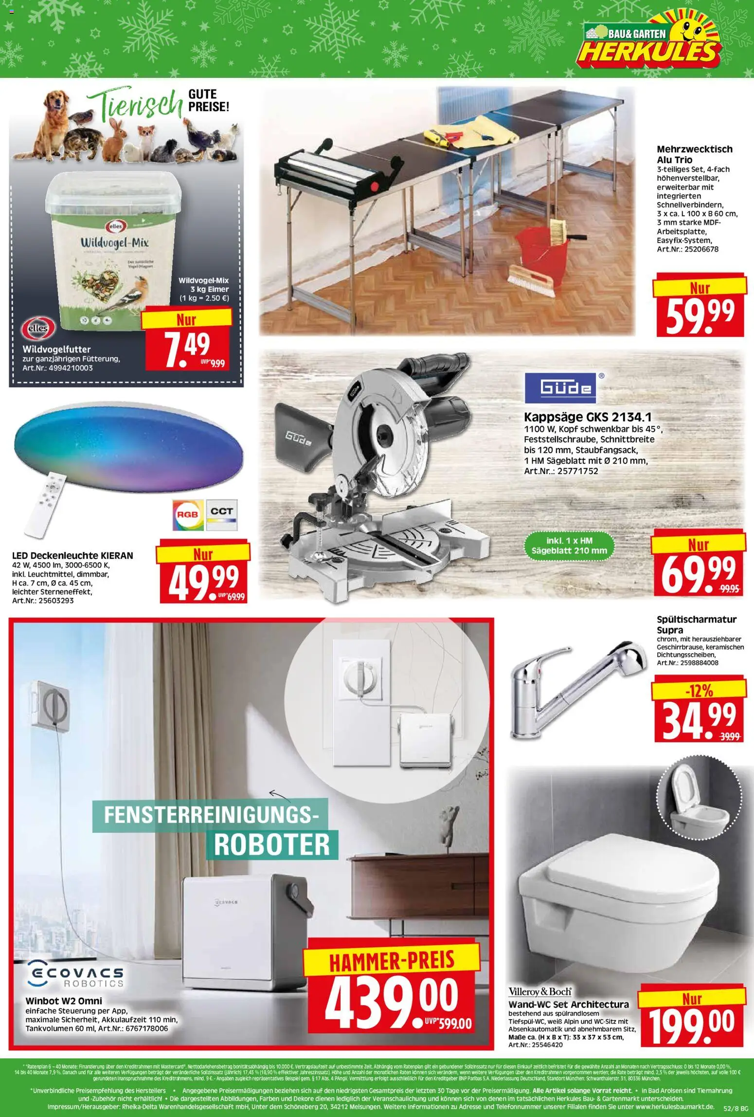 HERKULES - Bau & Garten – gültig ab 22.12.2025 | Seite: 8 | Produkte: Roboter, Bad