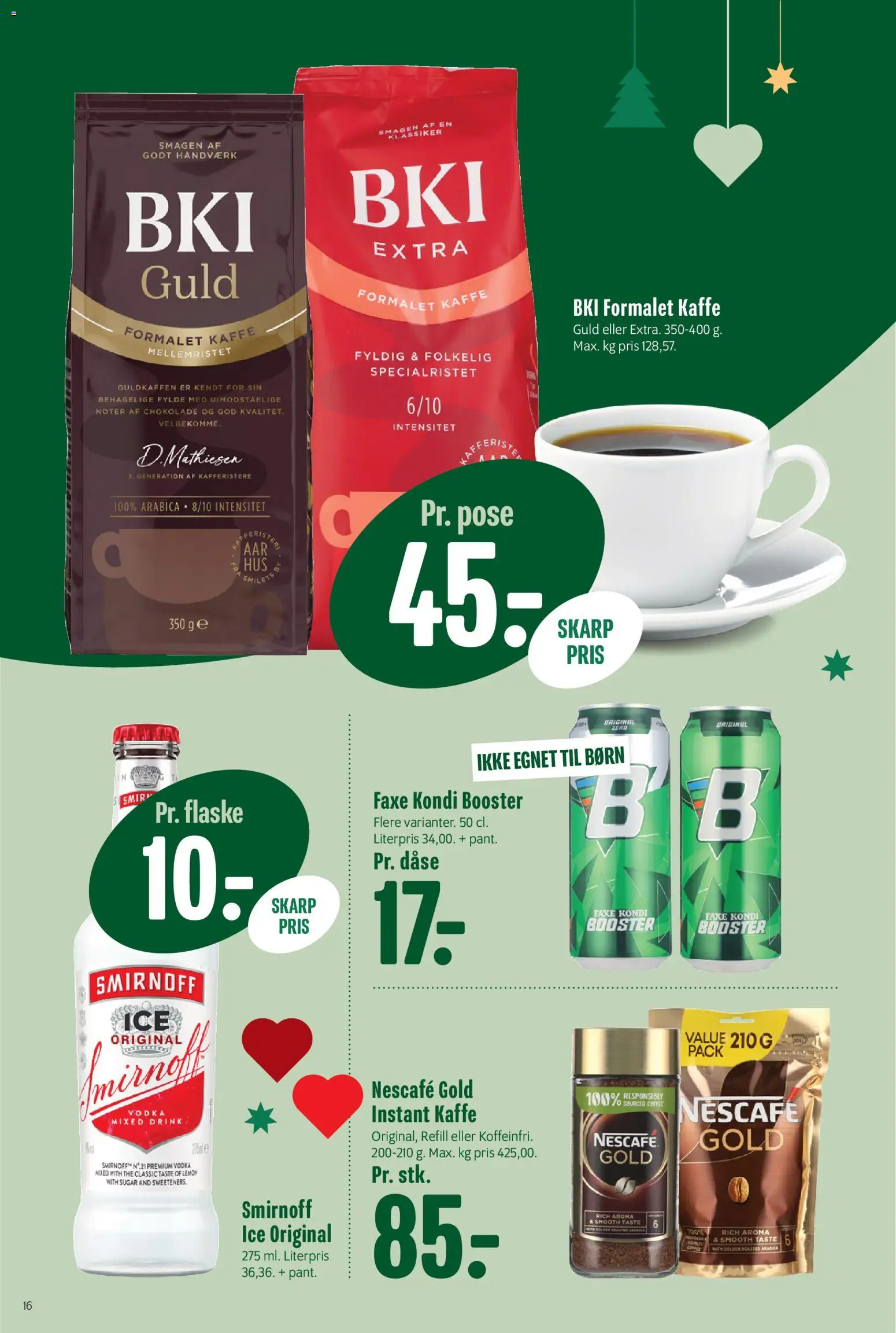 Min Købmand tilbudsavis – gyldig fra 12.12.2025 | Side: 20 | Produkter: Kaffe, Chokolade, Vodka, Faxe Kondi