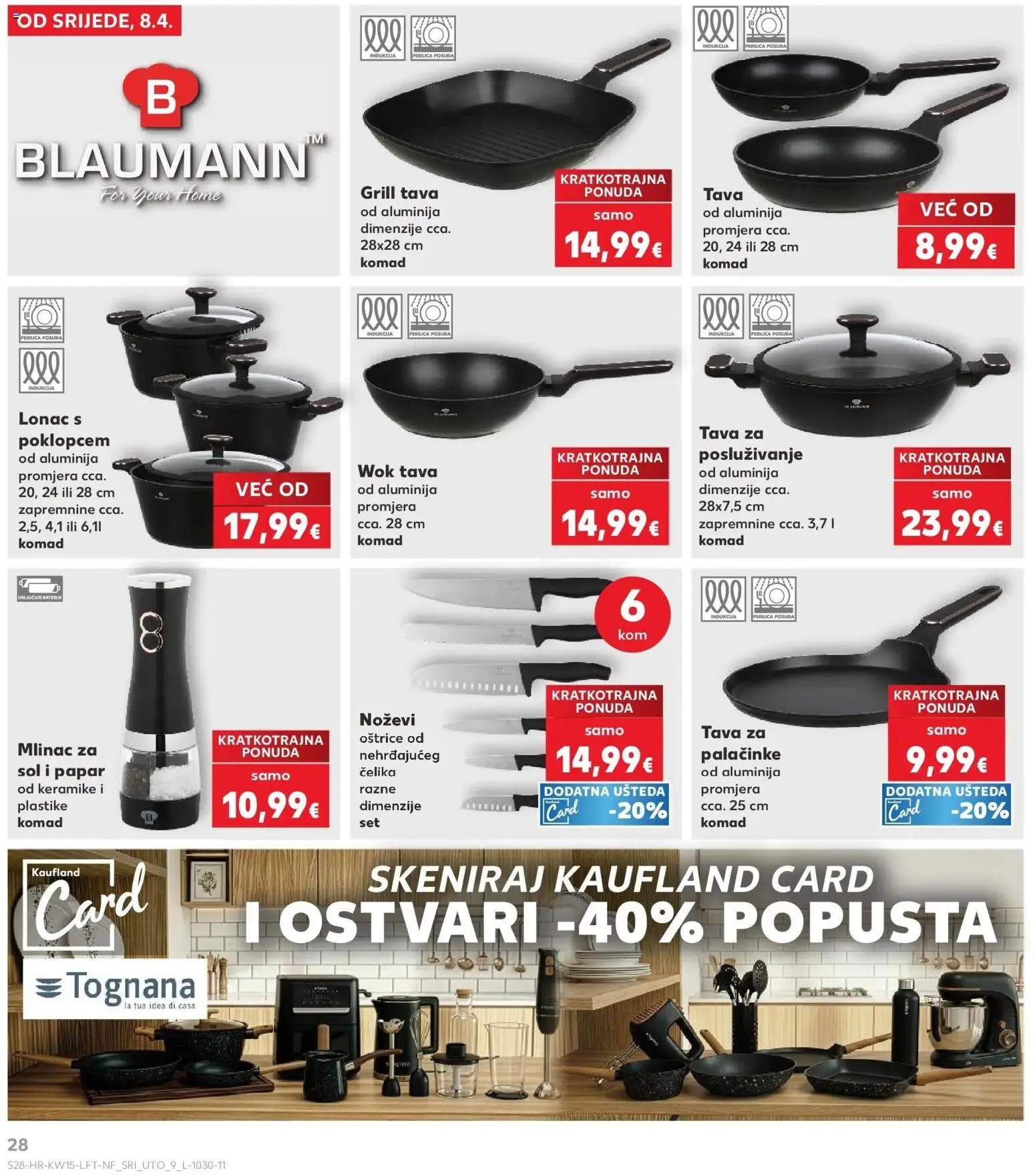 Kaufland katalog | vrijedi od 08.04.2026 | Stranica: 28 | Proizvodi: Perilica posuđa, Grill tava, Sol, Pan