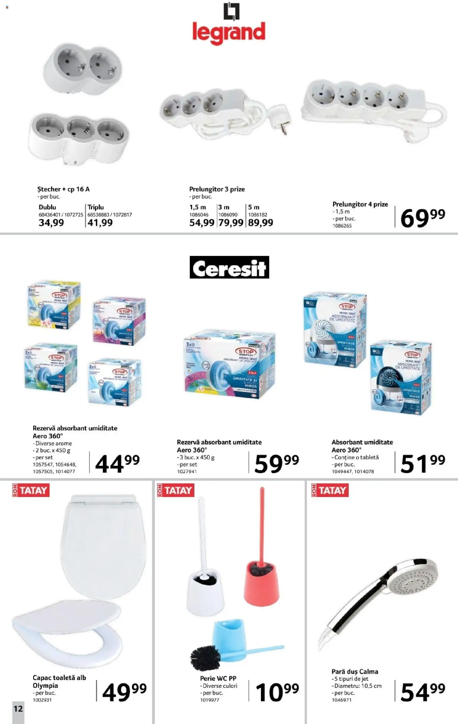 Noul catalog Selgros – valabil de la 28.11.2025 | Pagină: 12 | Produse: Pară, Prelungitor, Toaletă, Duș