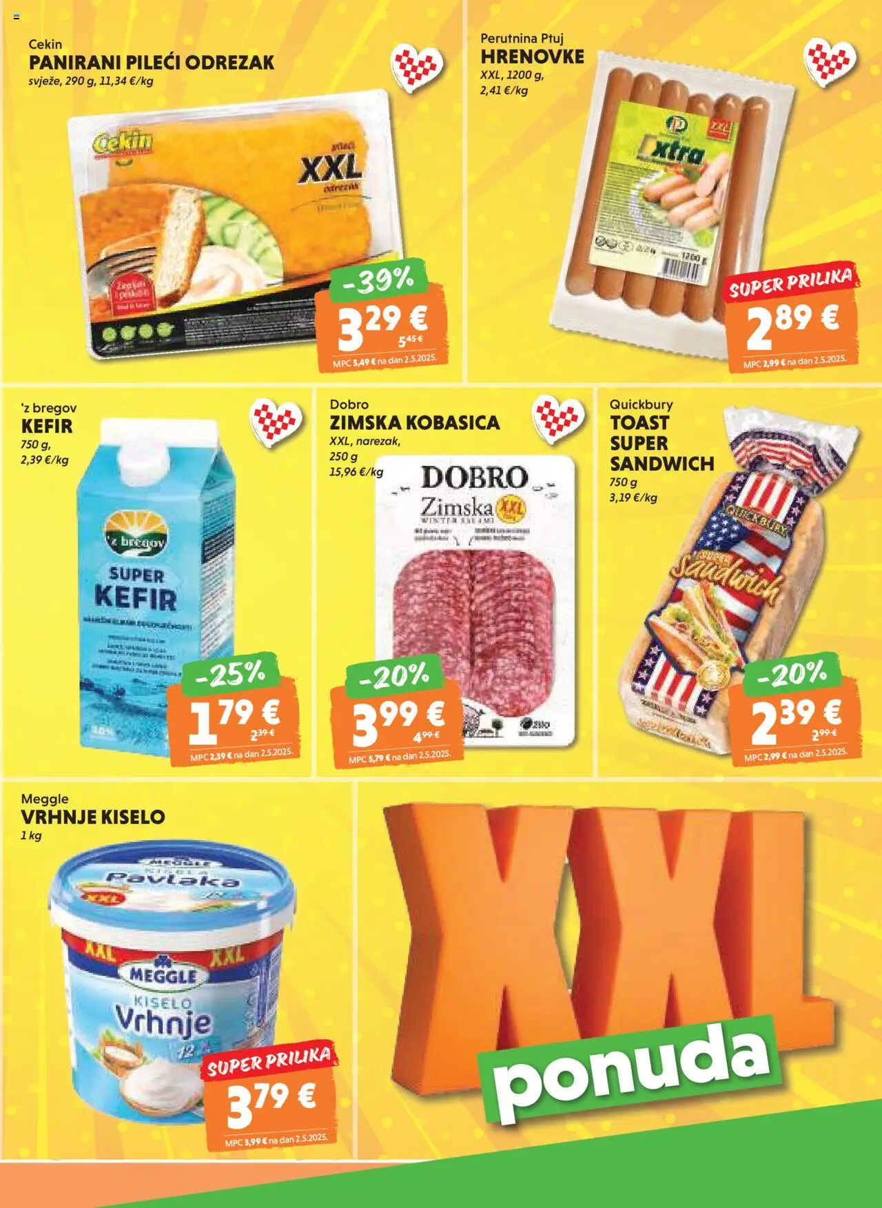 Studenac katalog | vrijedi od 15.10.2025 | Stranica: 17 | Proizvodi: Toast, Kiselo vrhnje, Kobasica, Perutnina Ptuj
