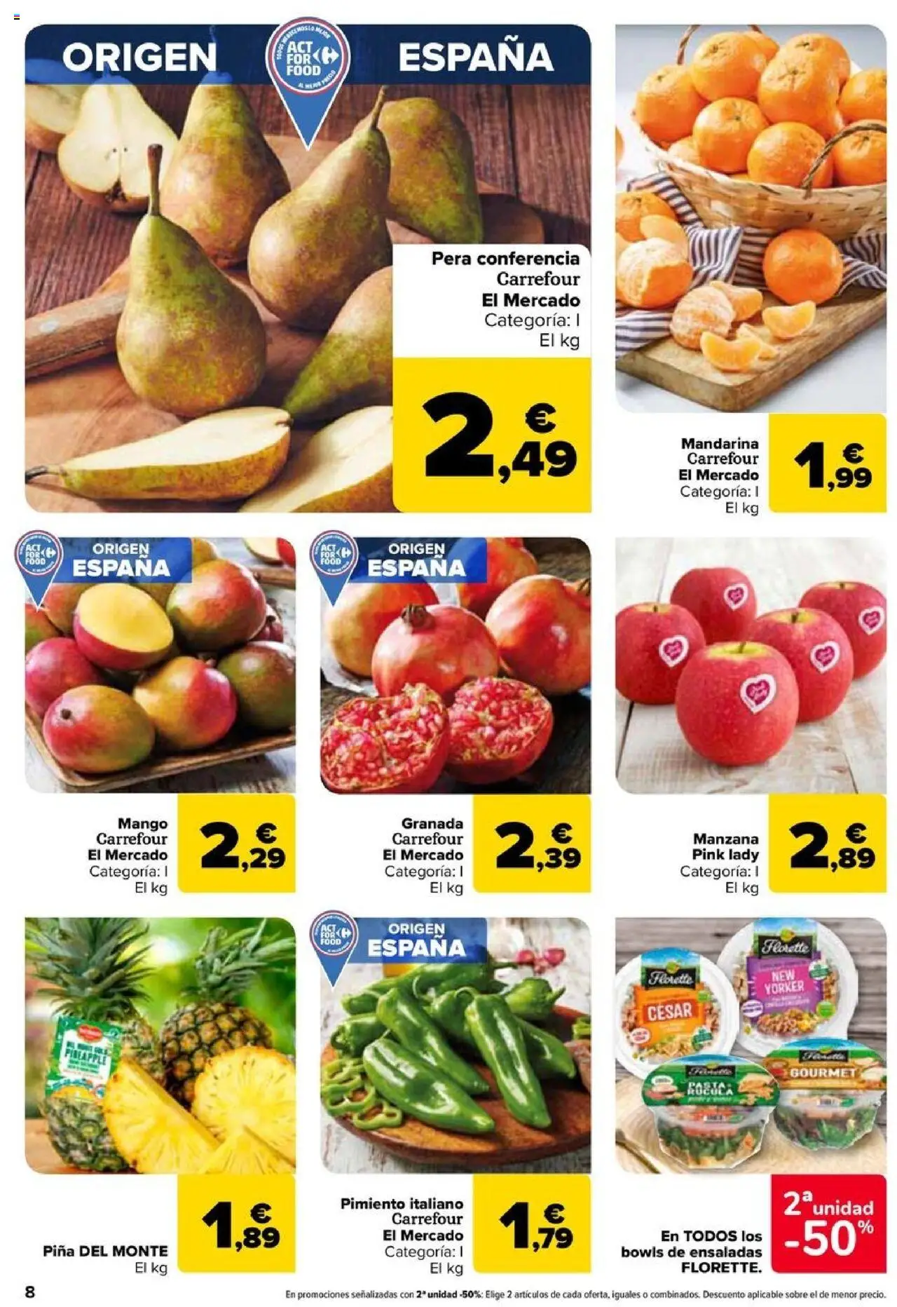 Carrefour folleto │ válido desde el 11.09.2025 | Página: 8 | Productos: Piña, Κάδος απορρυμάτων, Manzana, Ρούτερ