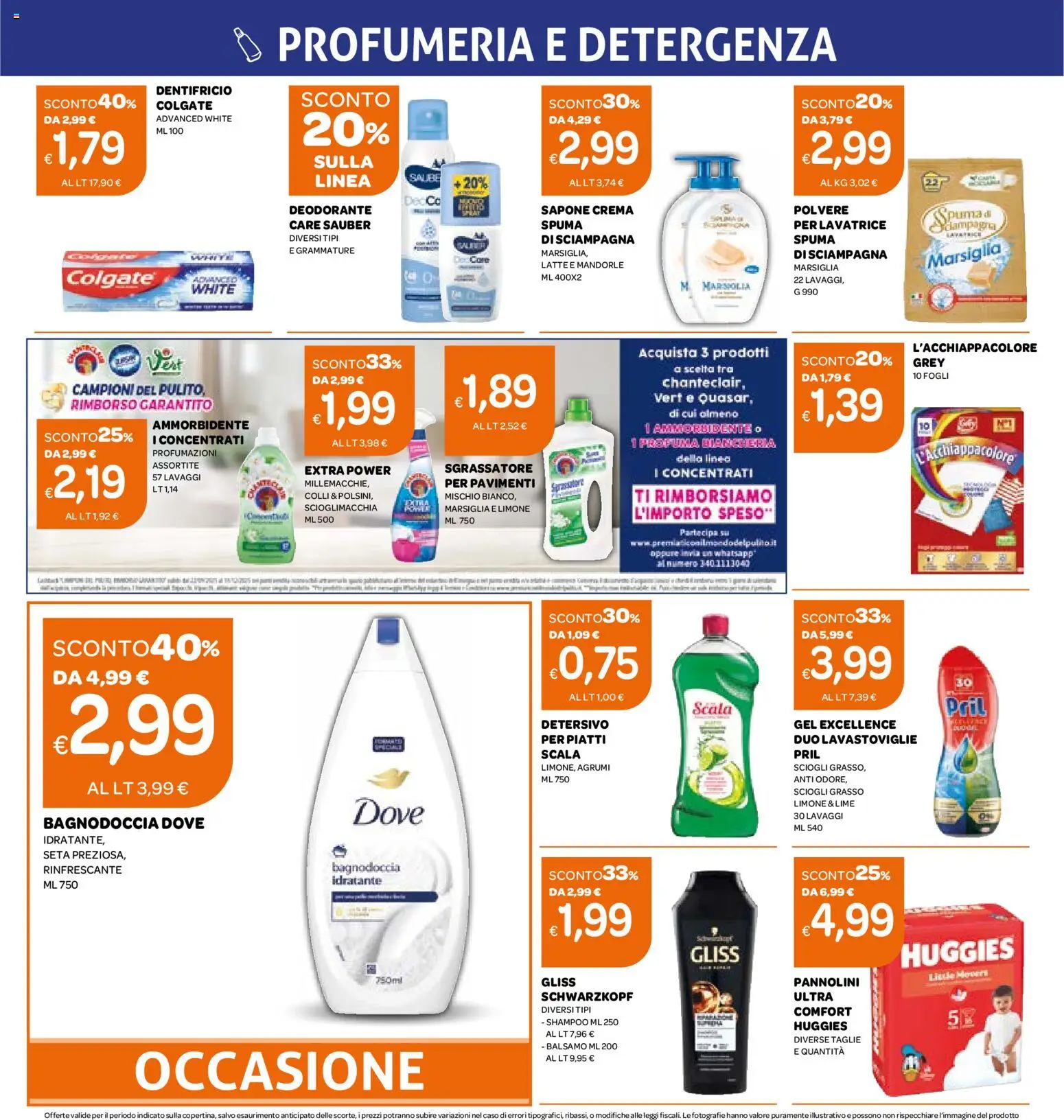 Volantino Ekom del 18.11.2025 | Pagina: 4 | Prodotti: Crema, Deodorante, Ammorbidente, Agrumi