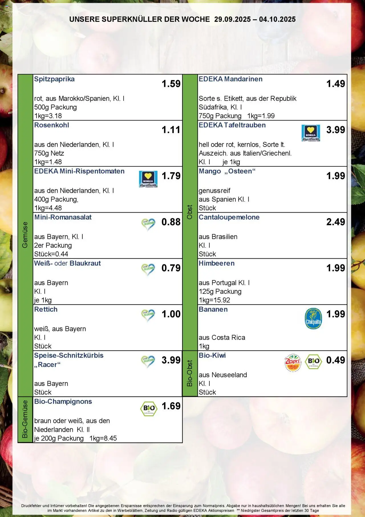Simmel - Bayern – gültig ab 29.09.2025 | Seite: 7 | Produkte: Himbeeren, Bananen, Obst, Radio