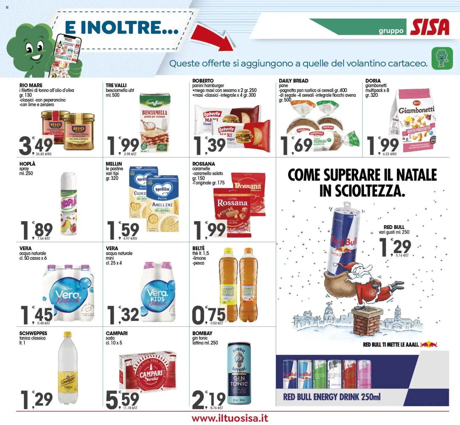 Volantino SISA del 27.12.2025 | Pagina: 14 | Prodotti: Pane, Acqua, Pesca, Tonno