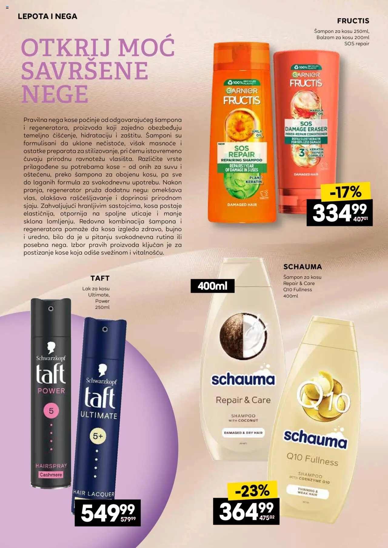 Idea katalog - važi od 06.09.2025 | Strana: 4 | Proizvode: Garnier, Šampon, Lak za kosu, Balzam za kosu