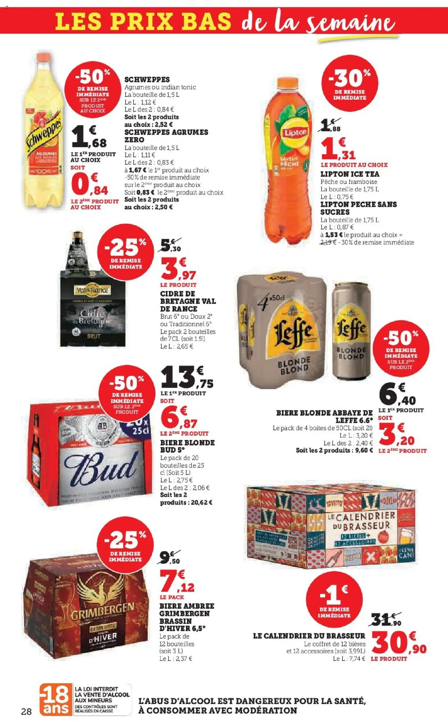 {H1} | Page: 28 | Produits: Framboise, Calendrier, Cidre, Bière