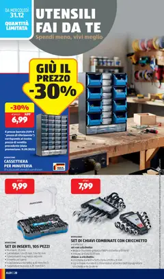 Anteprima del volantino Volantino Aldi	 valido a partire dal 29.12.2025 | Pagina: 28 | Prodotti: Data, Cacciavite, Adattatore, Cassettiera