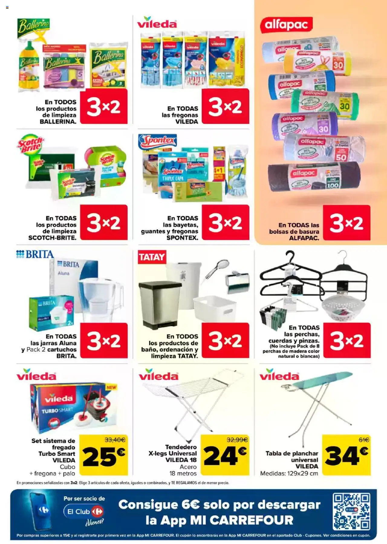 Carrefour folleto │ válido desde el 26.06.2025 | Página: 60 | Productos: Guantes, Té, Tendedero, Tabla de planchar