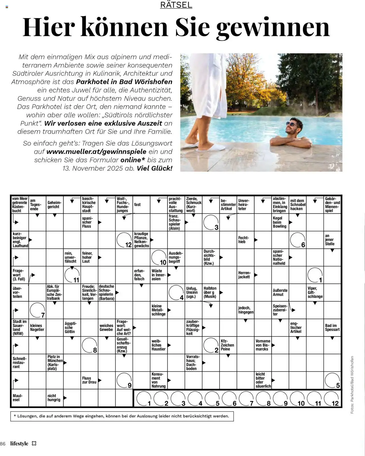 Müller Magazine Lifestyle 5/25 gültig ab 17.09.2025 | Seite: 86 | Produkte: Anzug, Spiel, Bad