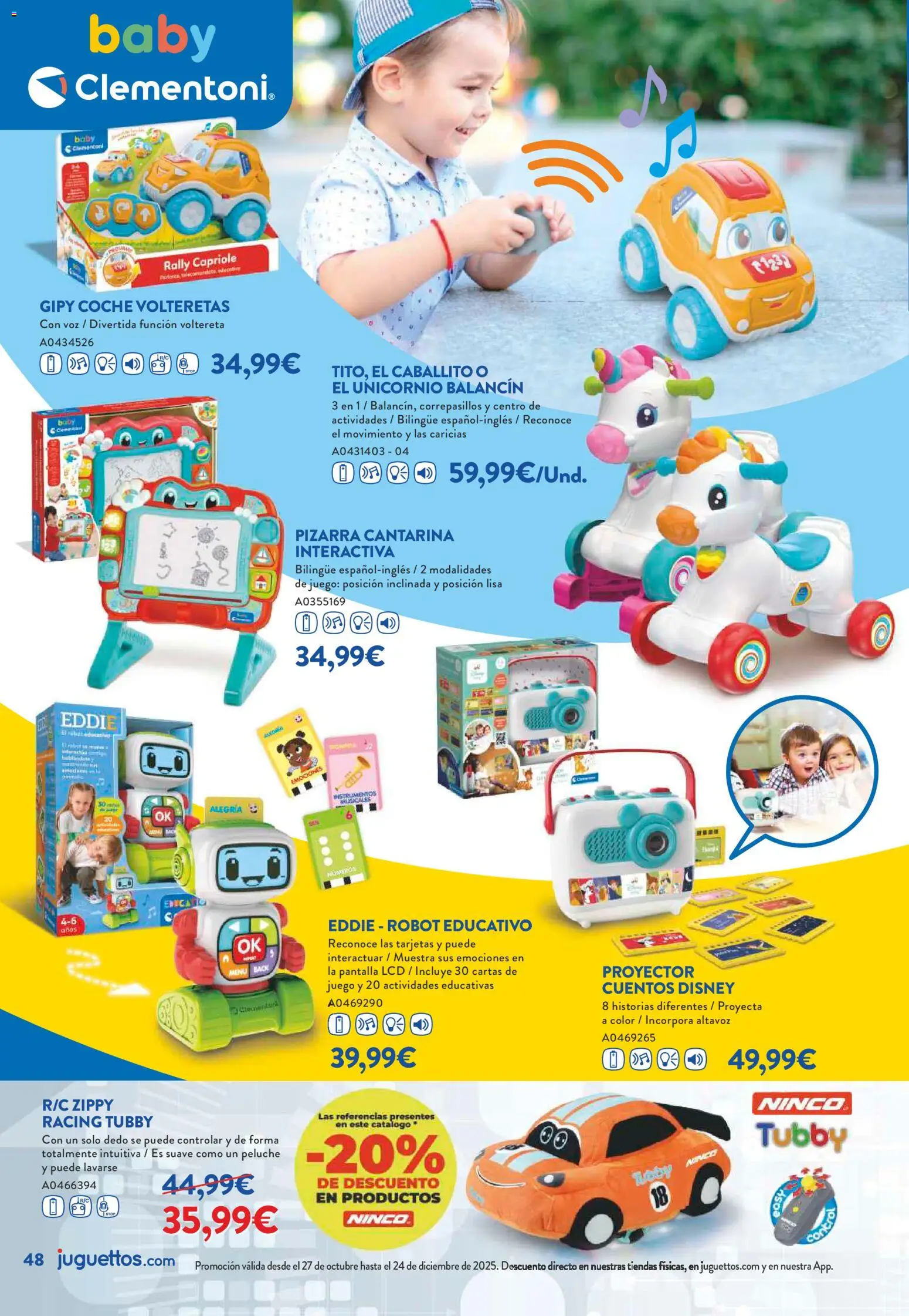 Juguettos catálogo Navidad │ válido desde el 27.10.2025 | Página: 48 | Productos: Altavoz, Robot