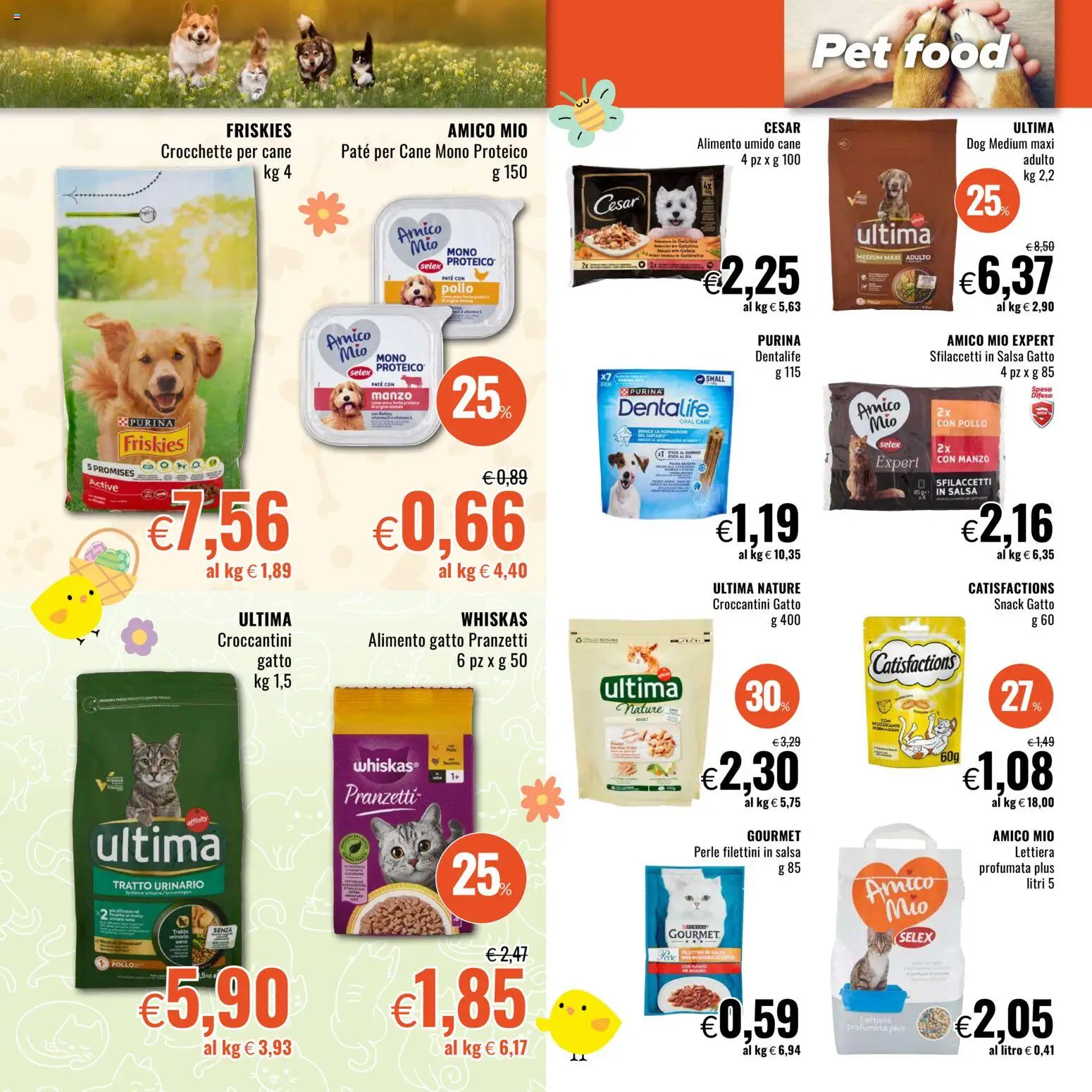 Volantino Famila del 26.03.2026 | Pagina: 24 | Prodotti: Paté, Pollo, Salsa, Crocchette