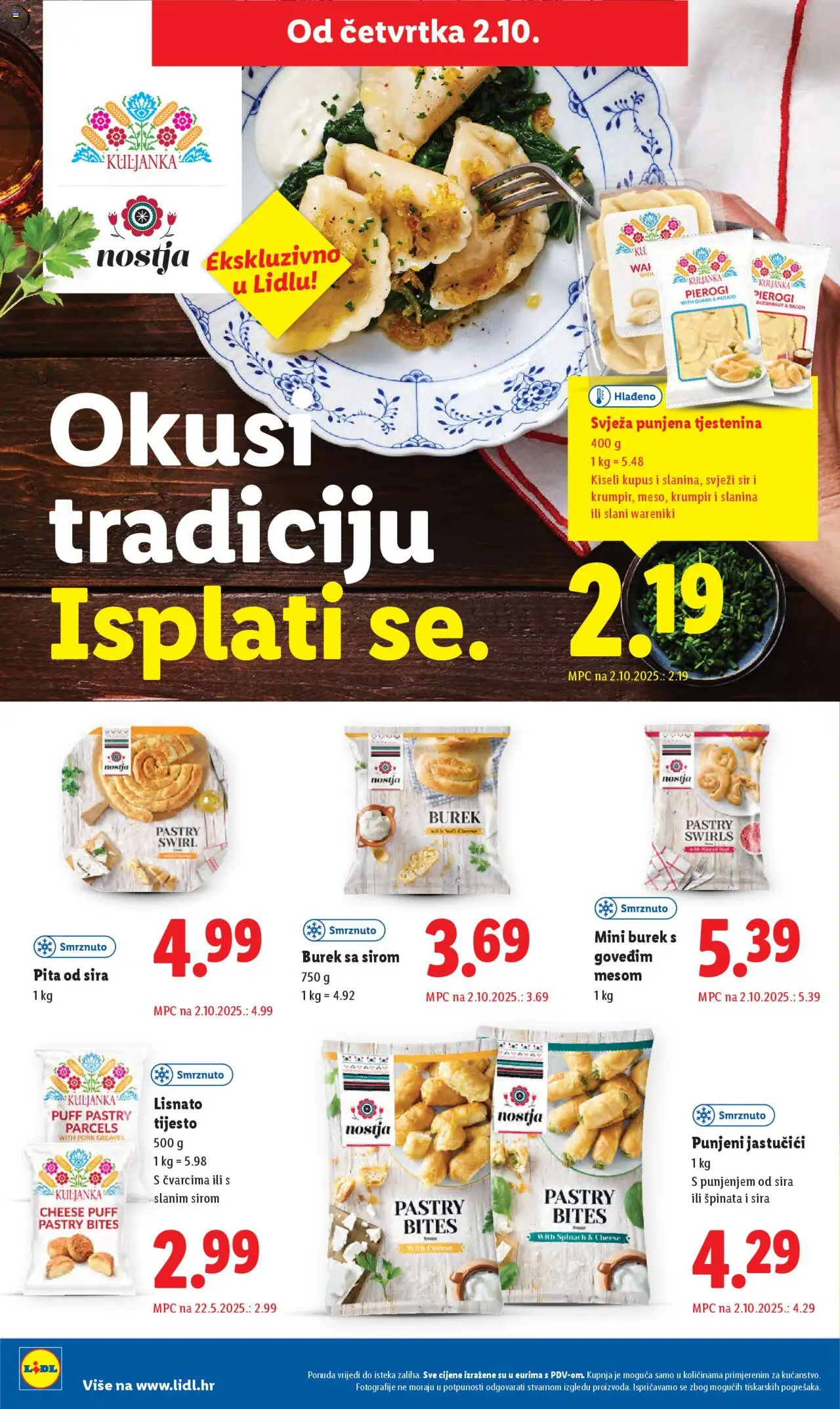 Lidl katalog | vrijedi od 29.09.2025 | Stranica: 68 | Proizvodi: Sir, Pita, Svježi sir, Burek