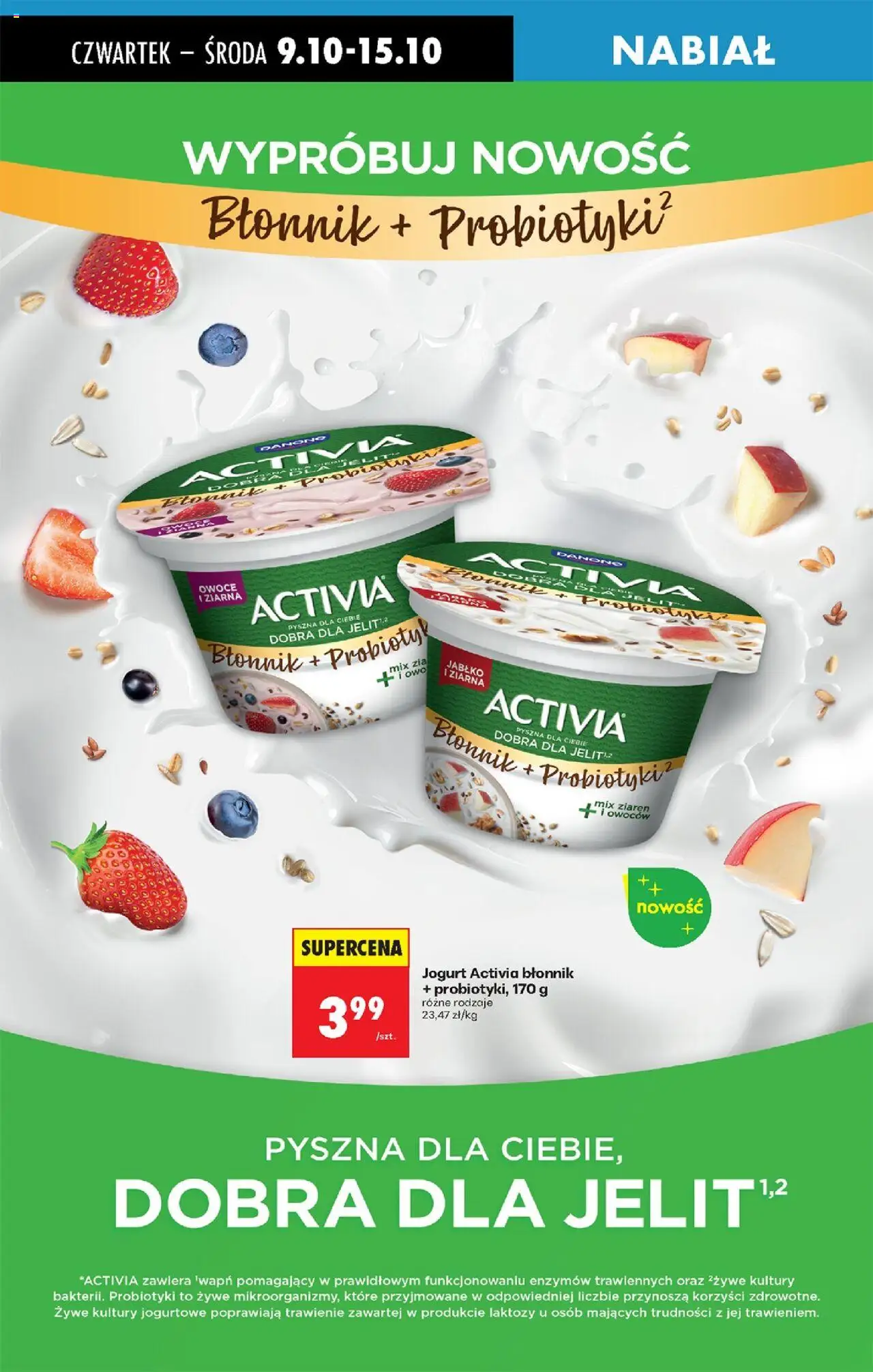 Biedronka gazetka - Oferta w tym tygodniu od 09.10.2025 | Strona: 50 | Produkty: Jogurt, Owoce