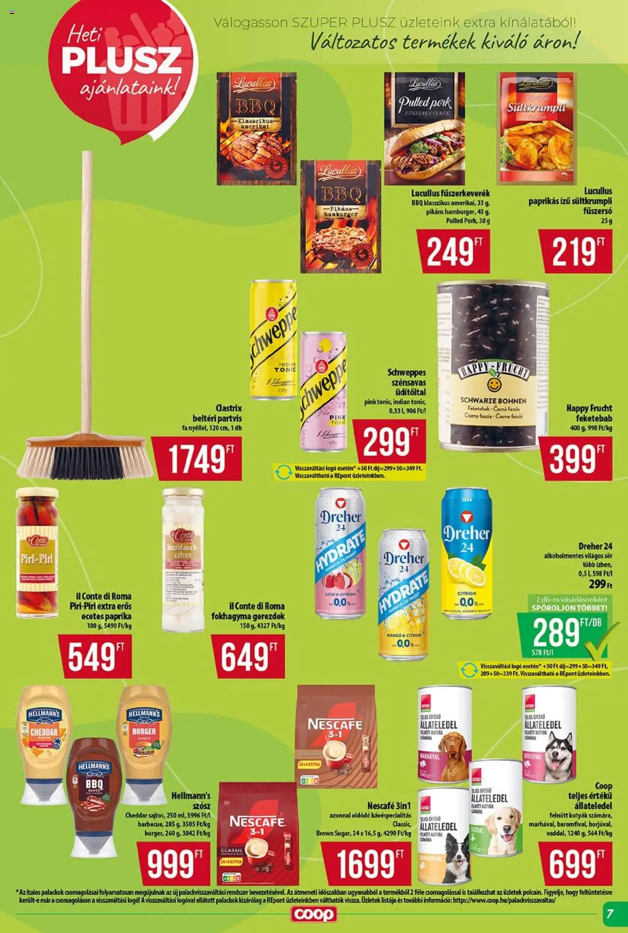 COOP akciós ujság - amely érvényes a következő dátumtól: 12.06.2025 | Oldal: 7 | Termékek: Fokhagyma, Chili, Nescafé, Fűszerkeverék