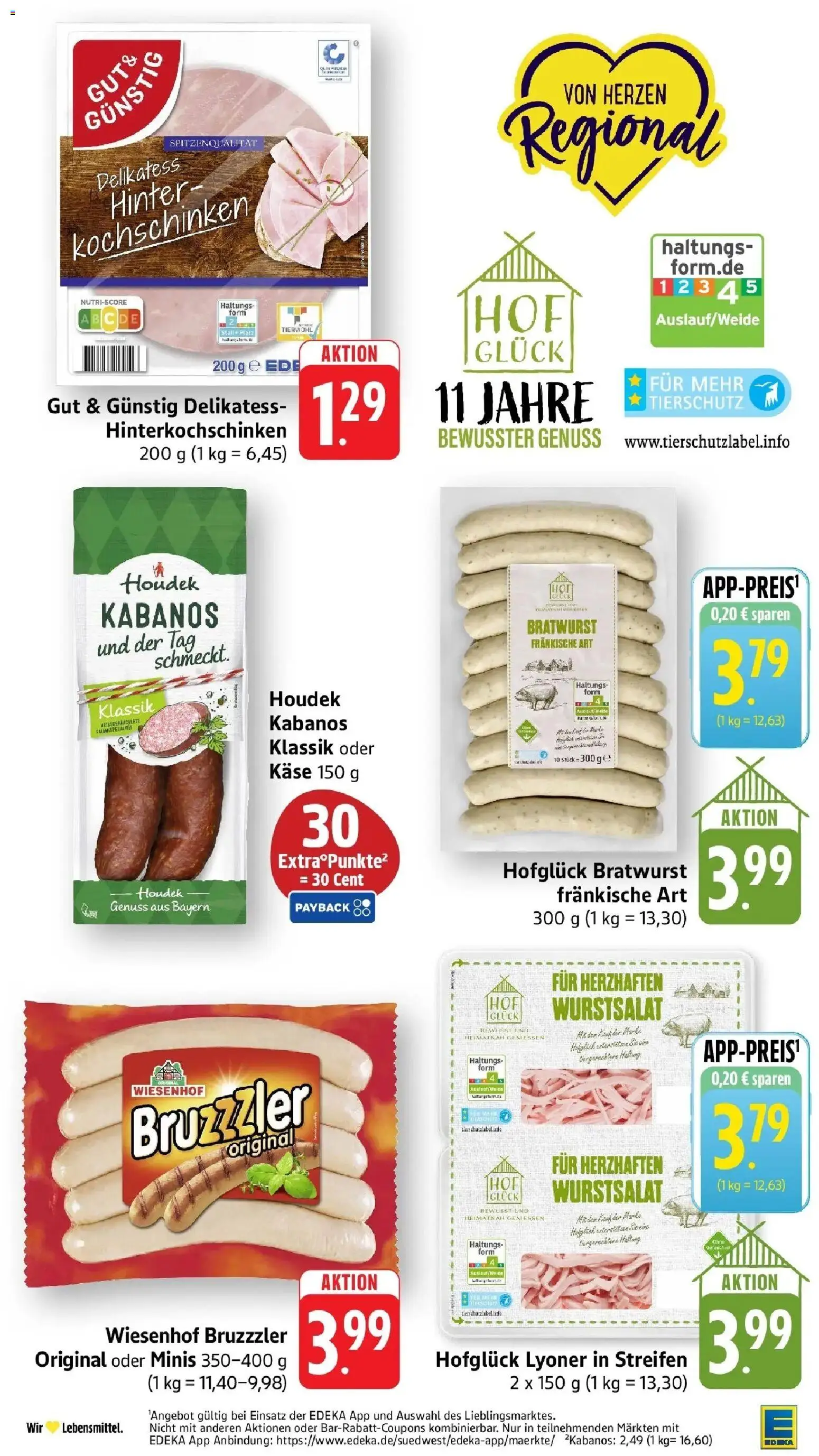 Edeka prospekt Pfungstadt	 – gültig ab 12.04.2026 | Seite: 19 | Produkte: Käse, Bratwurst
