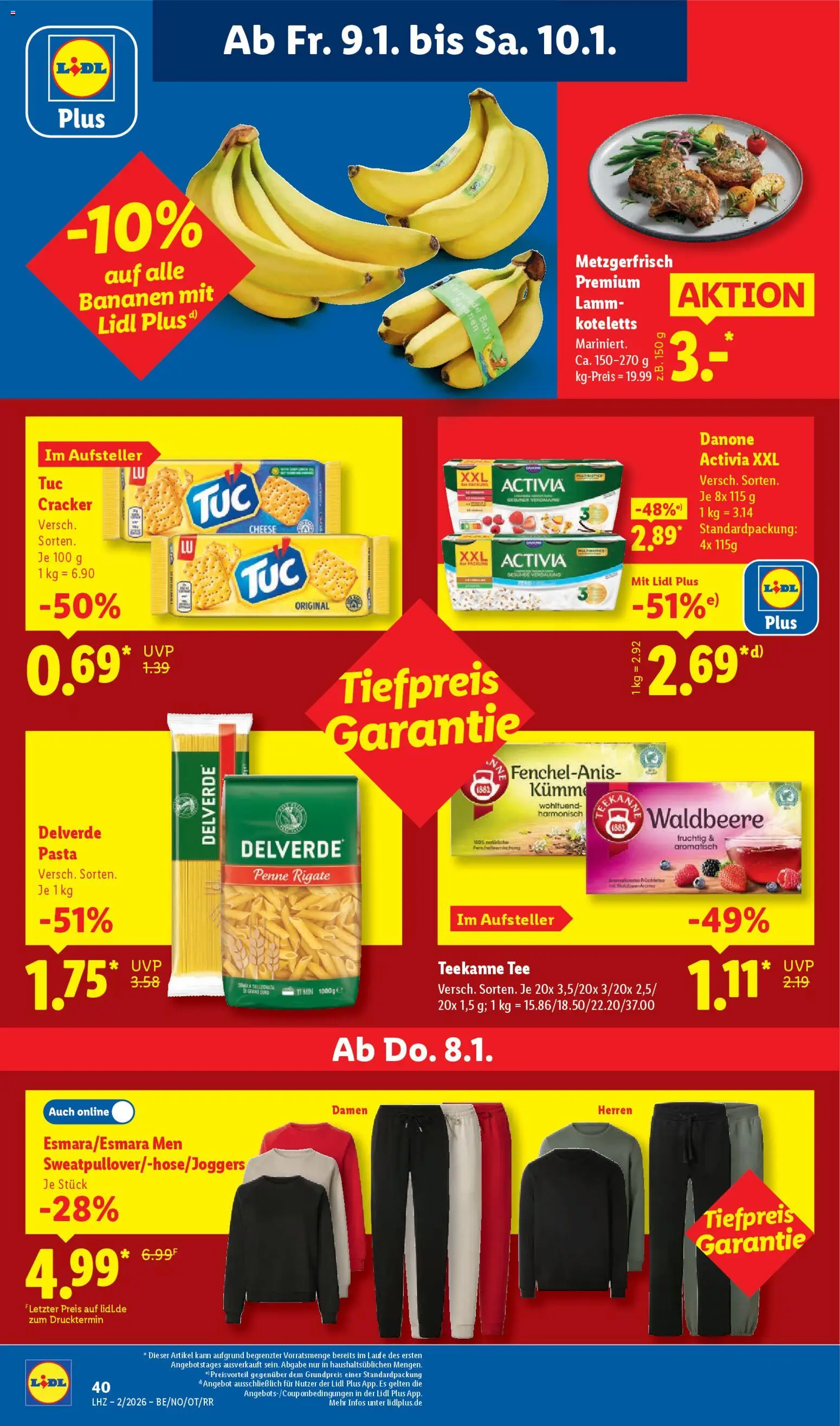 Lidl Prospekt Holzminden – gültig ab 05.01.2026 | Seite: 58 | Produkte: Activia, Teekanne, Pasta, Tee