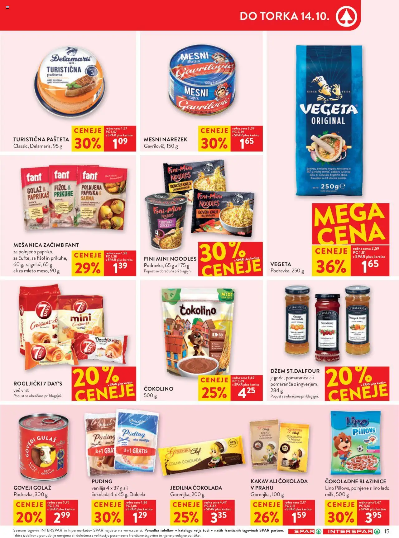 Novi Spar katalog ponudbe – veljaven od 08.10.2025 | Stran: 17 | Izdelki: Paprika, Puding, Narezek, Čokolino