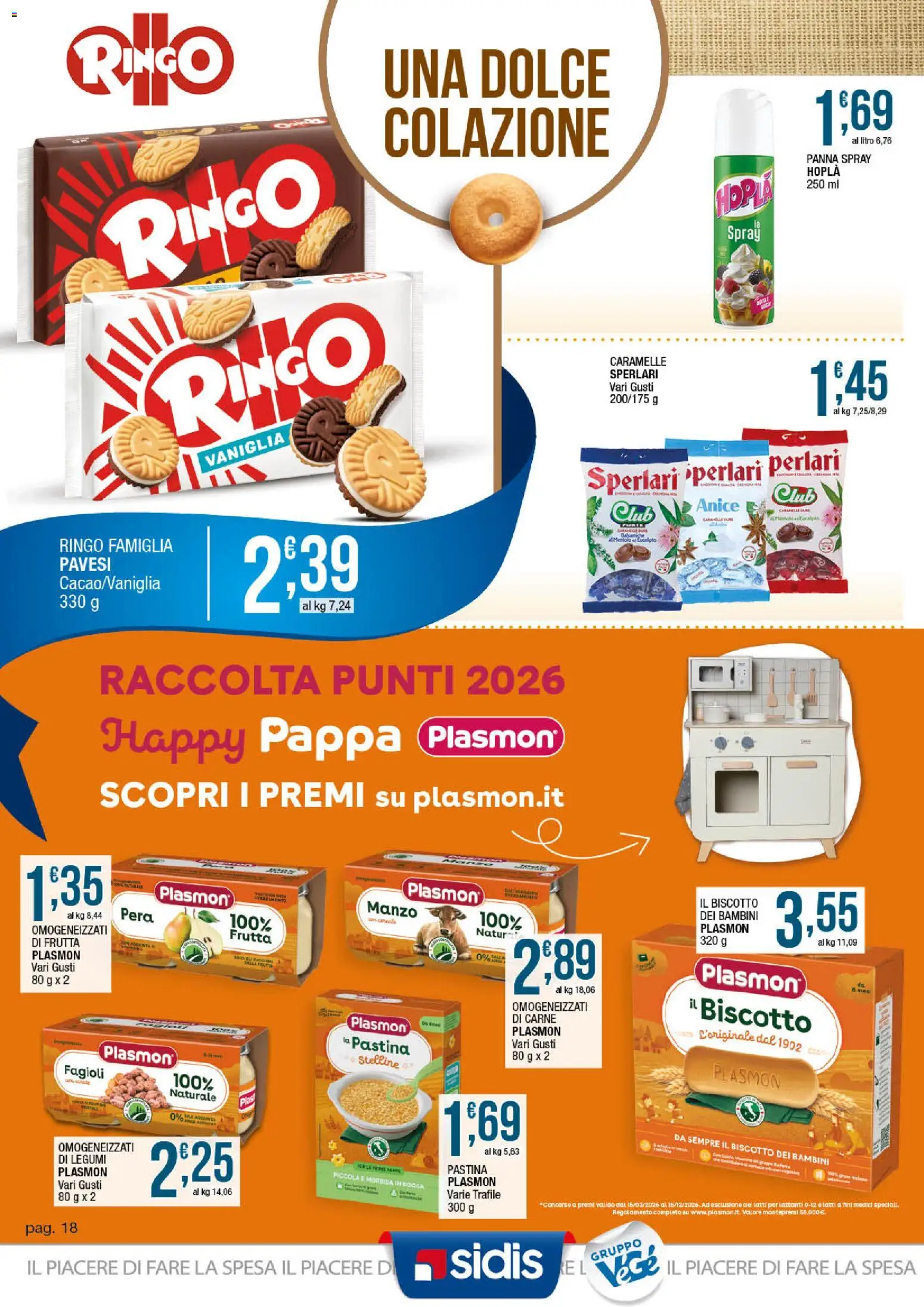 Volantino Sidis del 20.04.2026 | Pagina: 18 | Prodotti: Legumi, Caramelle, Fagioli, Frutta