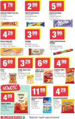 Spar Gazetka - Eurospar od 16.07.2025 | Strona: 10 | Produkty: Chipsy, Prince polo xxl, Wafle, Milka
