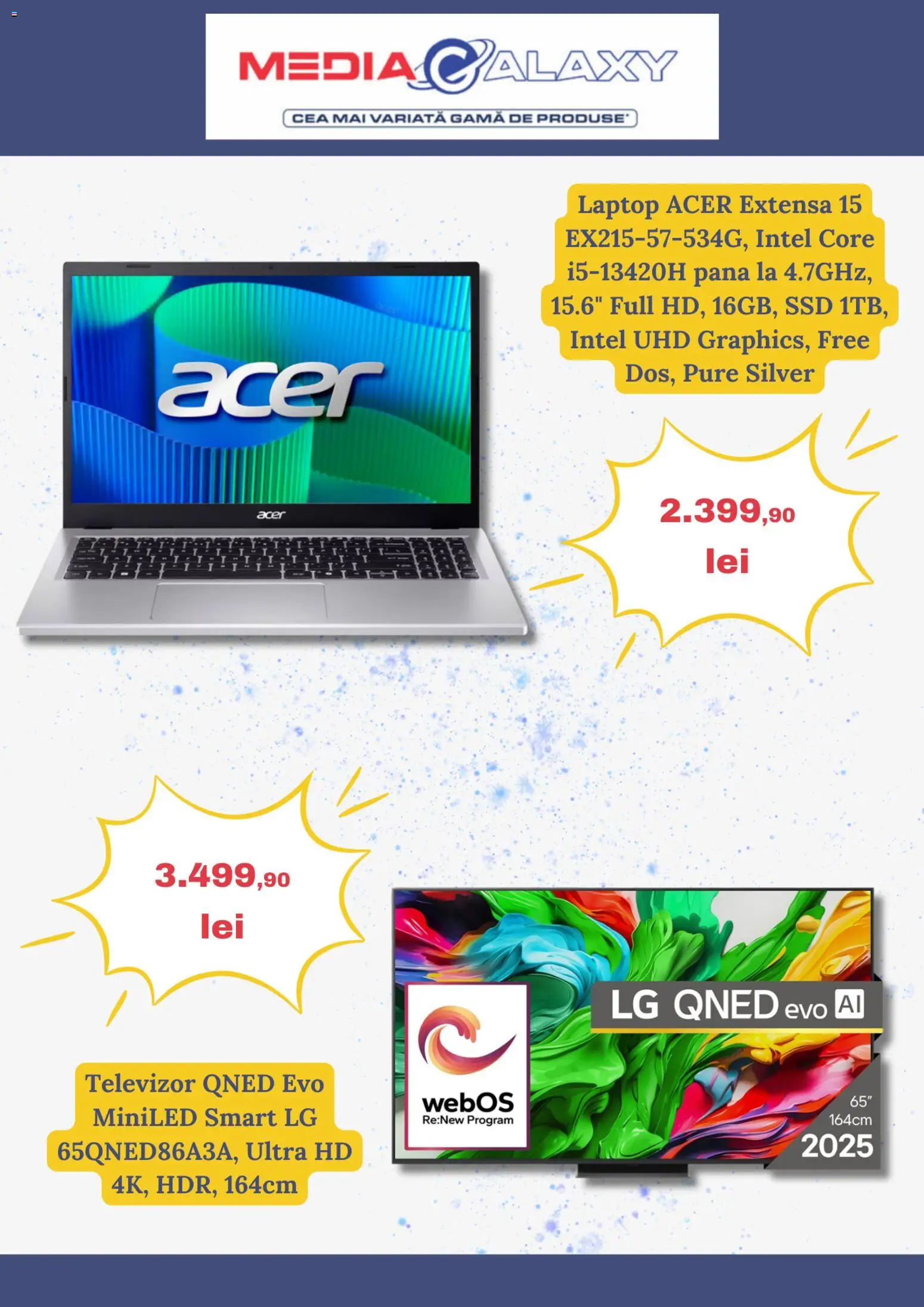Noul catalog Media Galaxy – valabil de la 19.02.2026 | Pagină: 3 | Produse: Laptop, Televizor