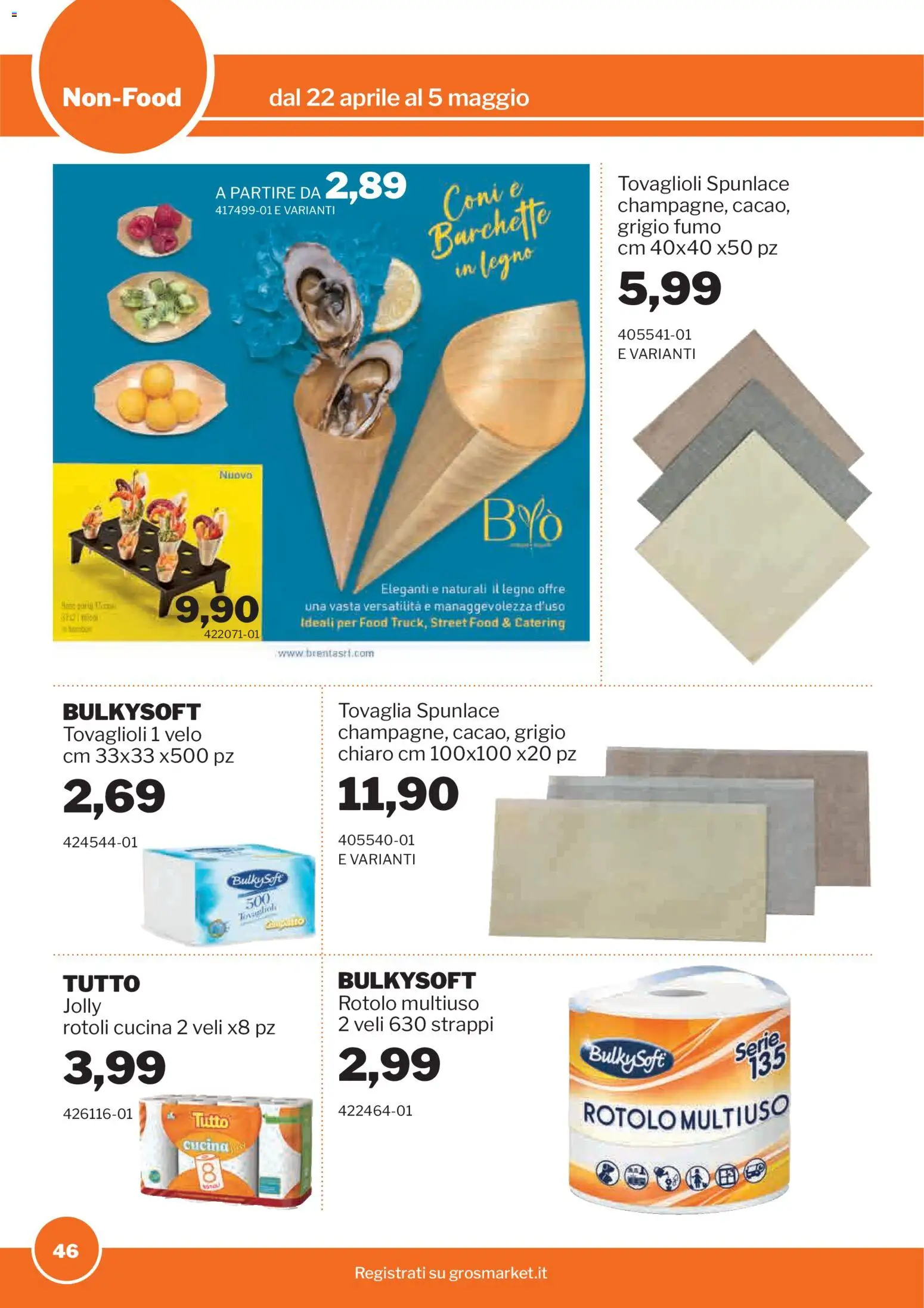 Volantino Sogegross del 22.04.2026 | Pagina: 46 | Prodotti: Tovaglia