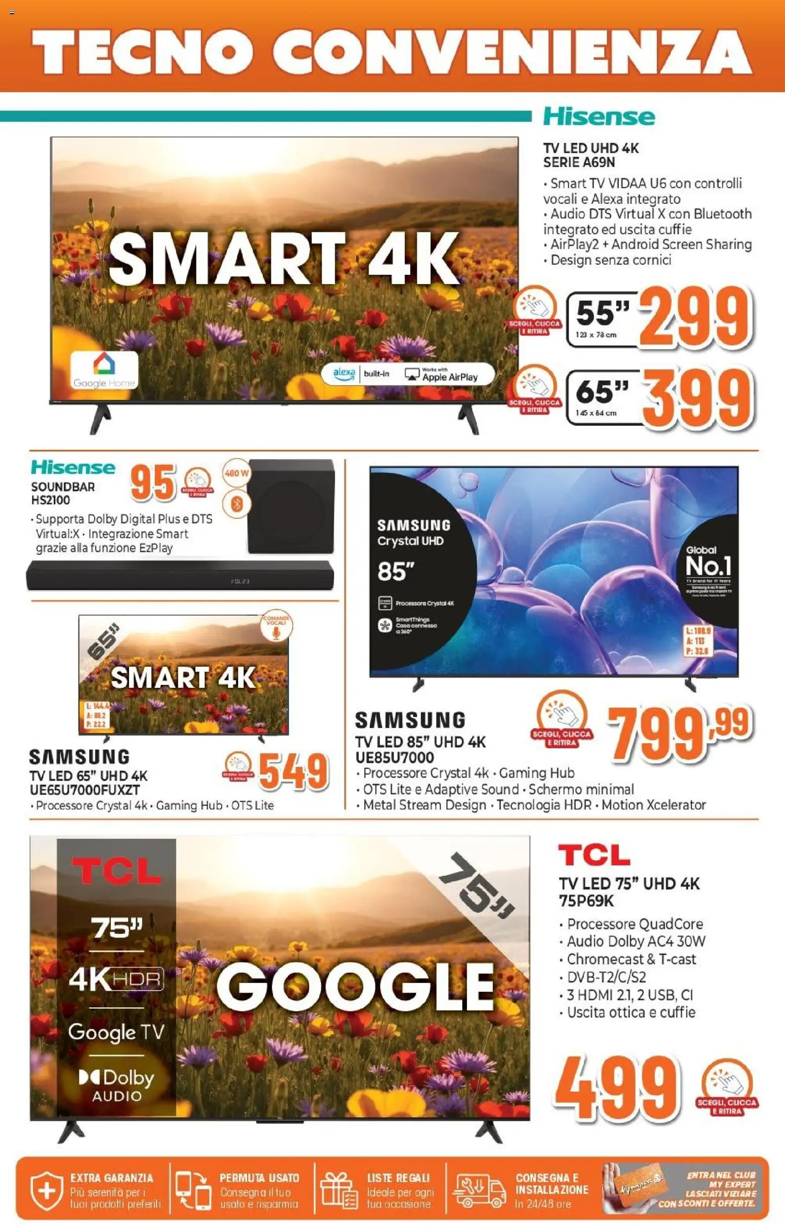 Volantino Expert del 26.03.2026 | Pagina: 11 | Prodotti: smart TV, Soundbar, TV, Audio