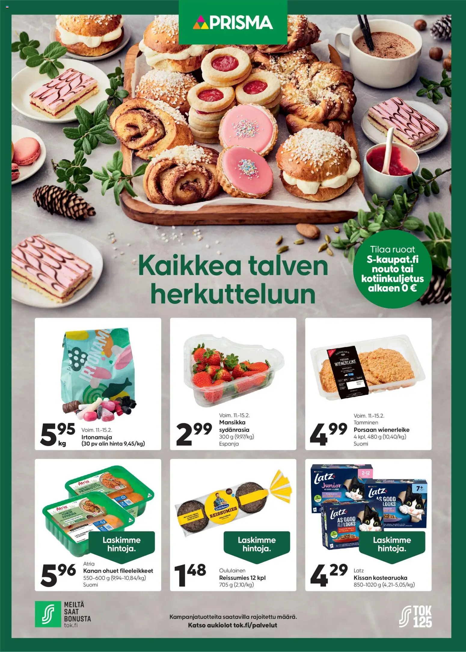 Prisma tarjoukset – voimassa 11.02.2026 alkaen | Sivu: 1