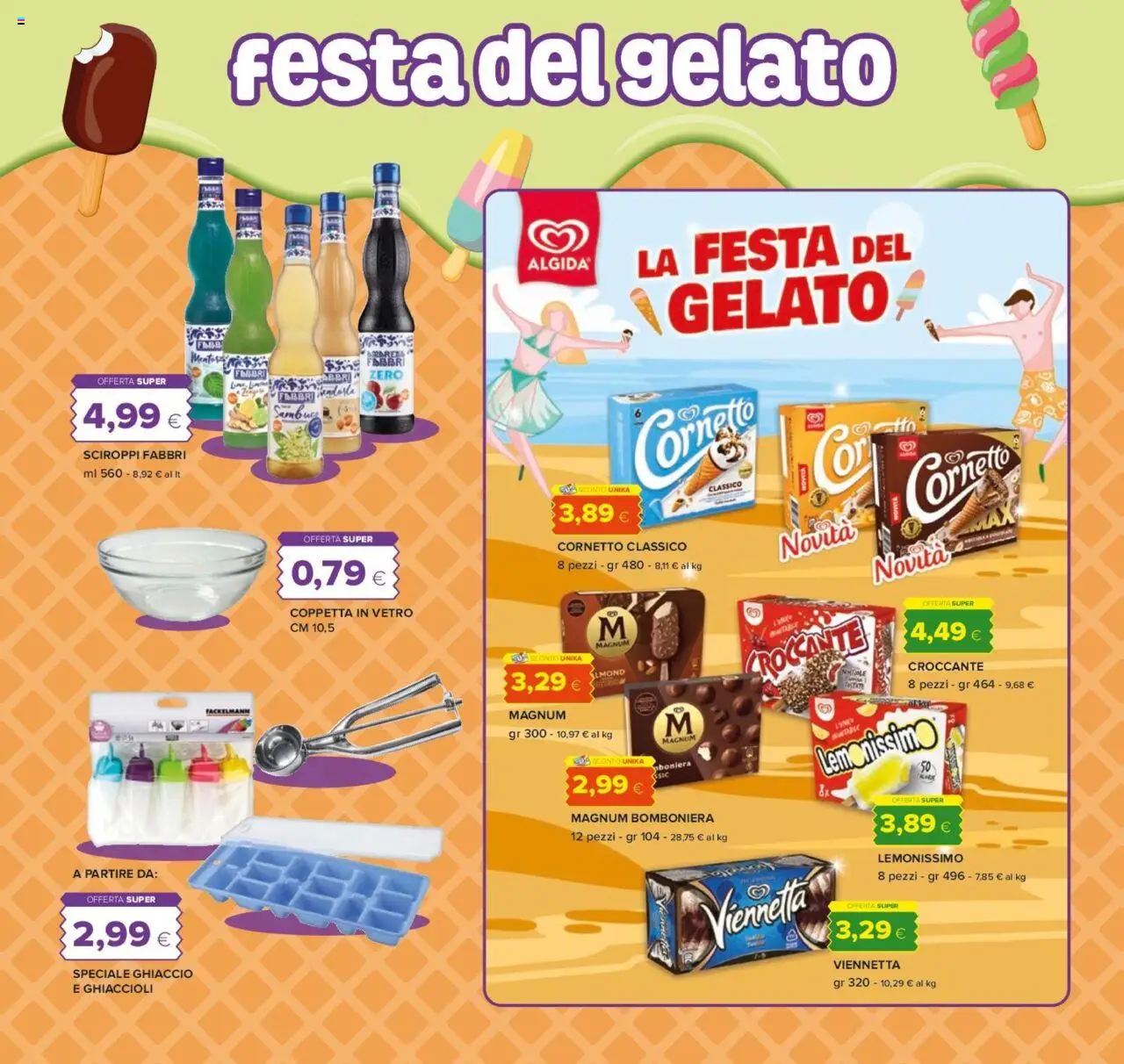 Volantino Oasi del 24.07.2025 | Pagina: 15 | Prodotti: Ghiaccioli, Cornetto, Gelato