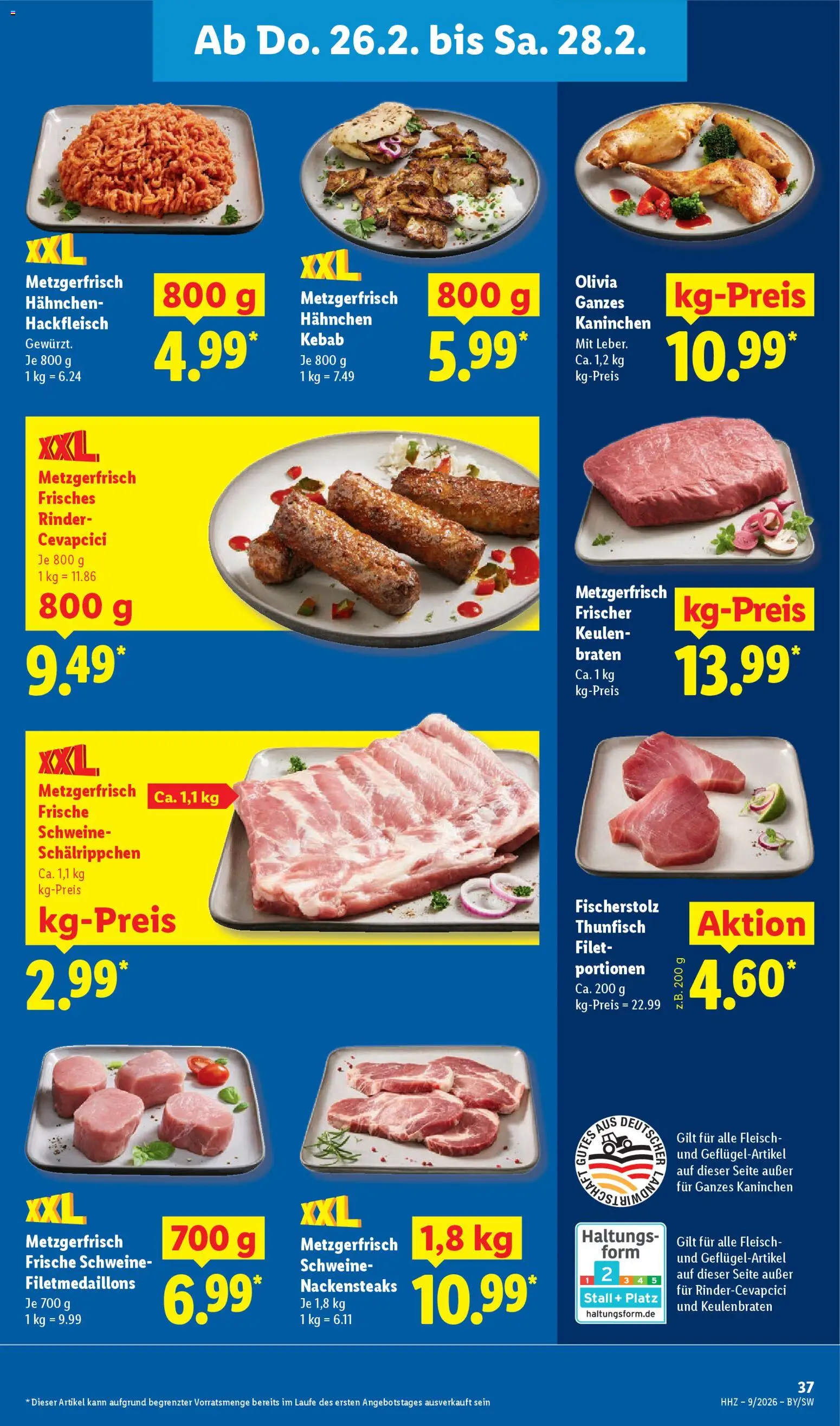 Lidl Prospekt Korntal-Münchingen – gültig ab 23.02.2026 | Seite: 59 | Produkte: Kaninchen, Cevapcici, Fleisch, Hackfleisch