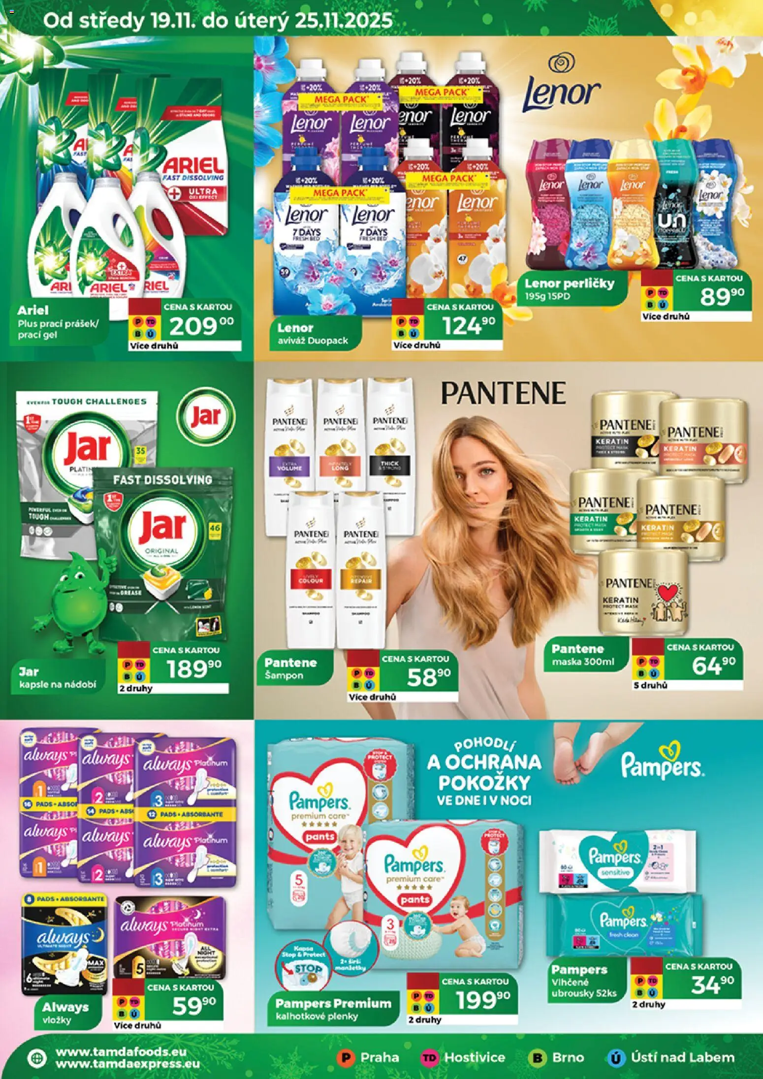 Tamda Foods leták od 26.11.2025 | Strana: 34 | Produkty: Lenor, Ubrousky, Plenky, Maska
